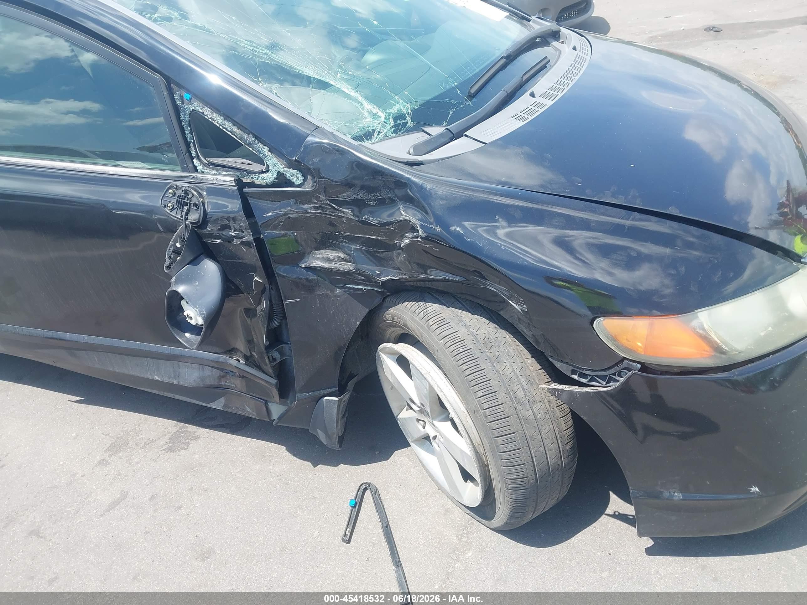 2007 Honda Civic Ex Black vin: 1HGFA16897L033440