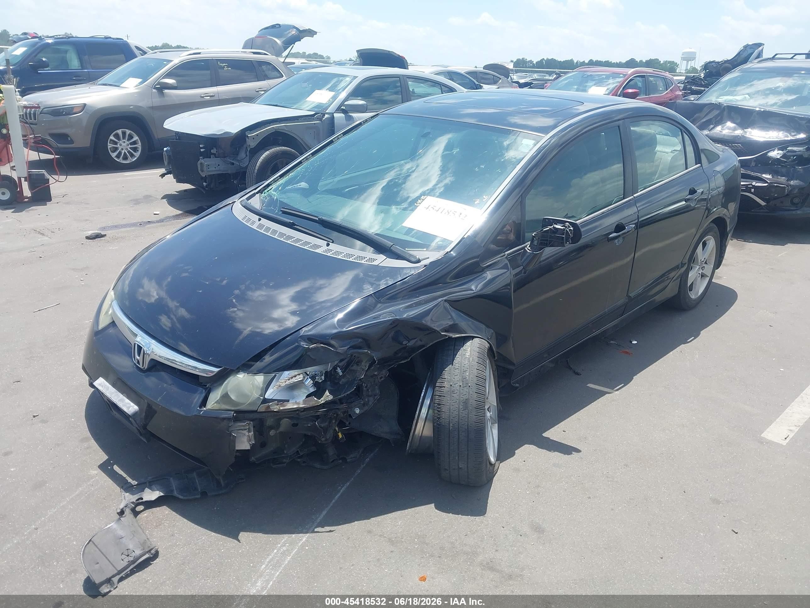 2007 Honda Civic Ex Black vin: 1HGFA16897L033440
