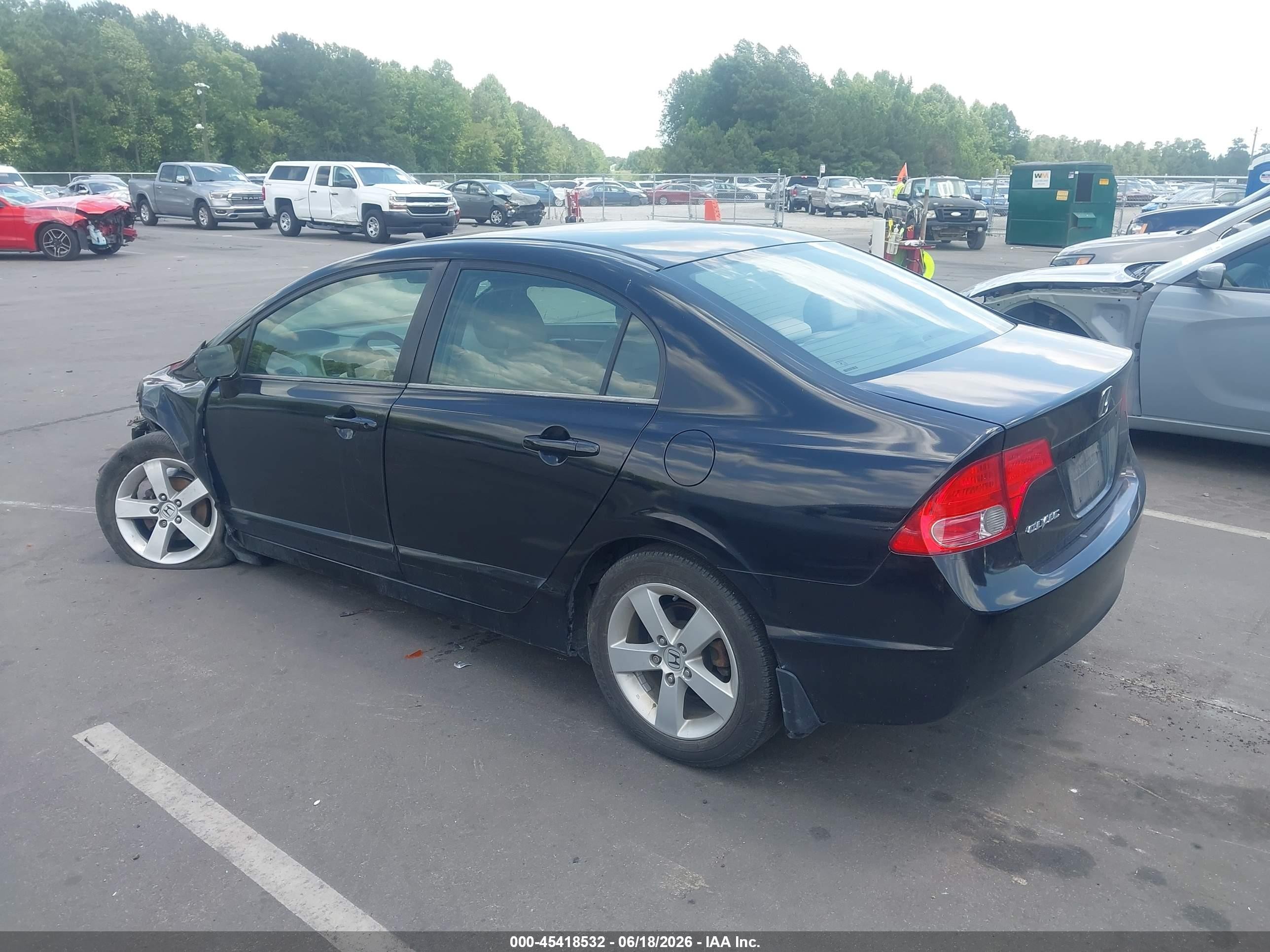 2007 Honda Civic Ex Black vin: 1HGFA16897L033440