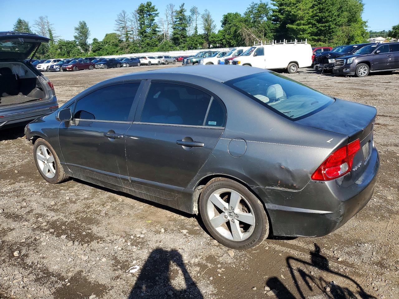 2007 Honda Civic Ex Gray vin: 1HGFA16897L042753