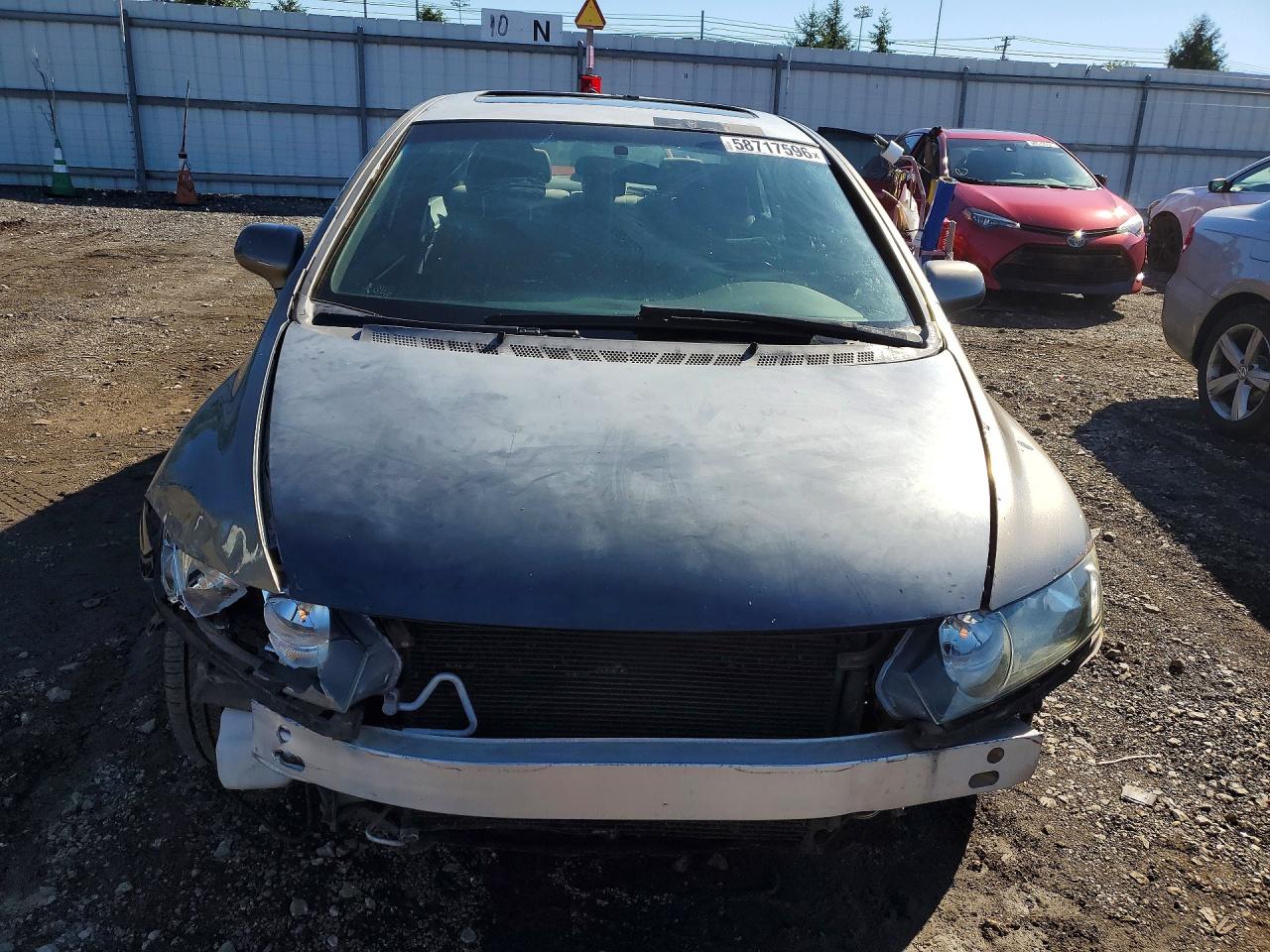 2007 Honda Civic Ex Gray vin: 1HGFA16897L042753