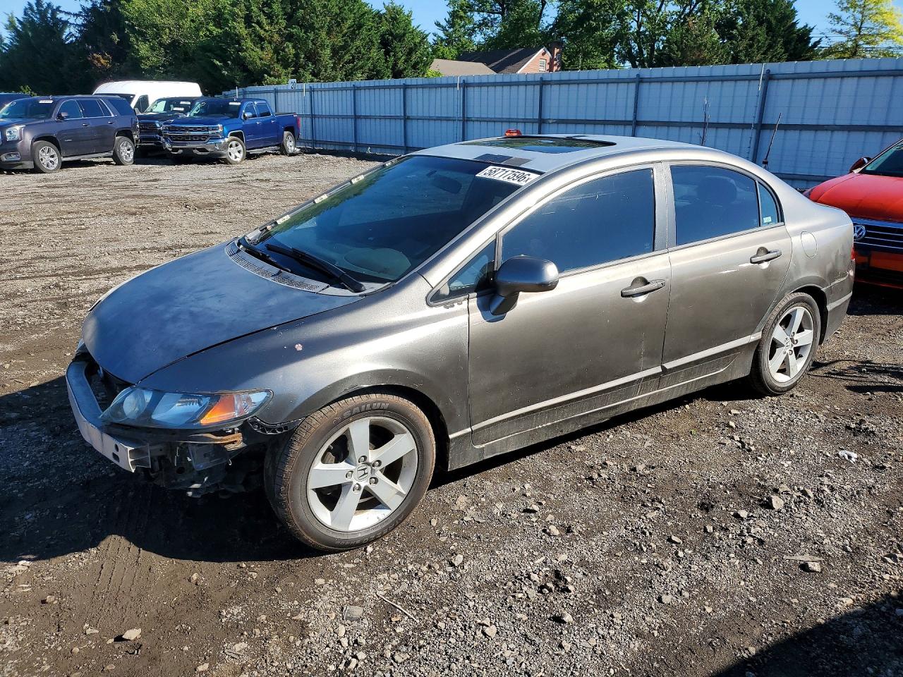2007 Honda Civic Ex Gray vin: 1HGFA16897L042753