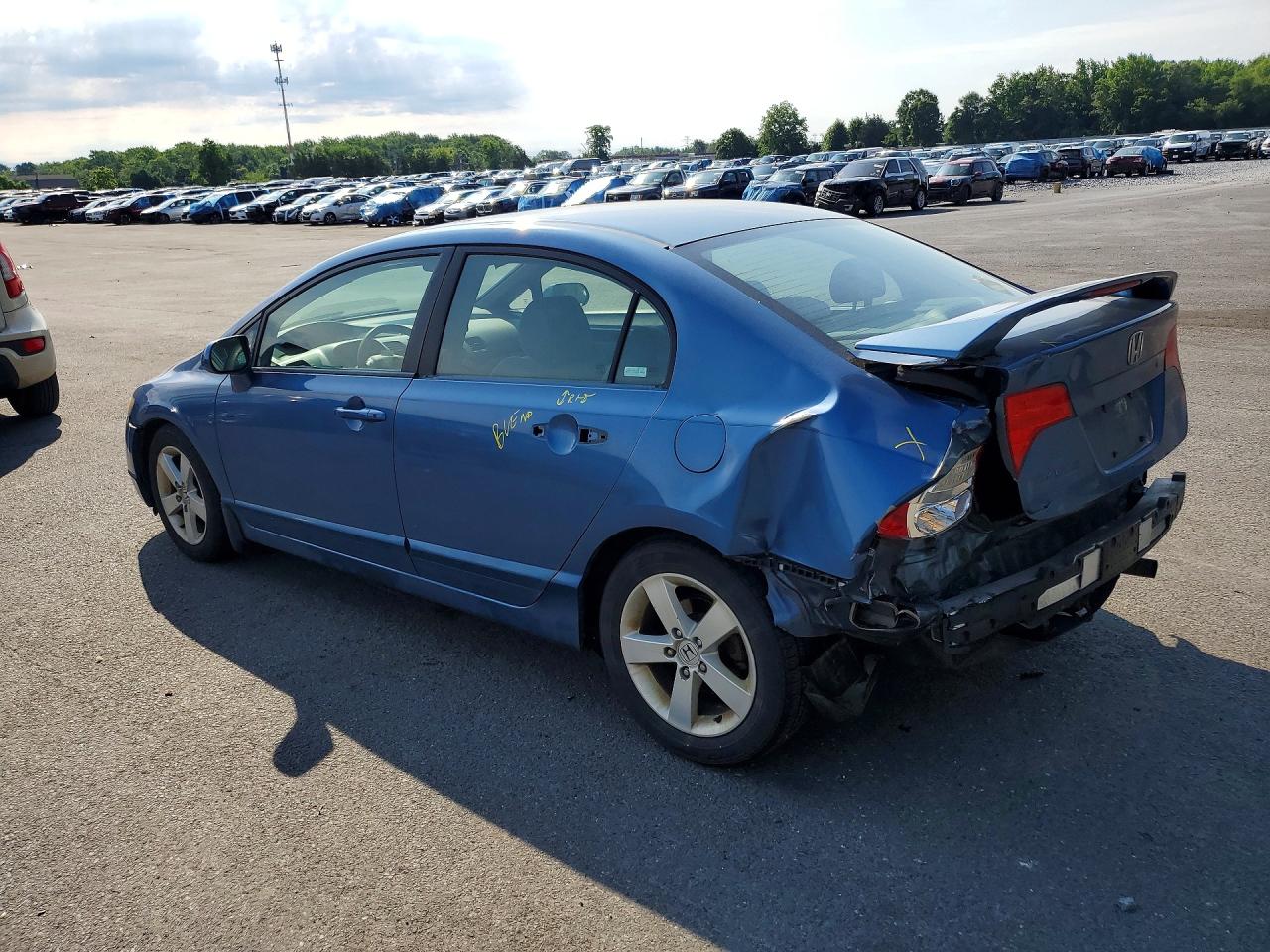 2007 Honda Civic Ex Blue vin: 1HGFA16897L055602