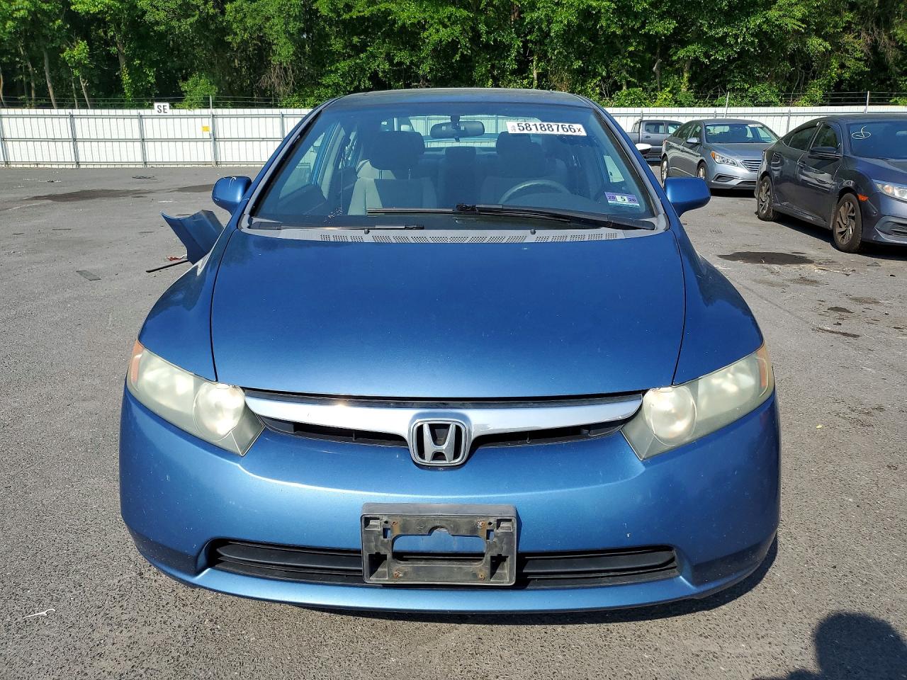 2007 Honda Civic Ex Blue vin: 1HGFA16897L055602