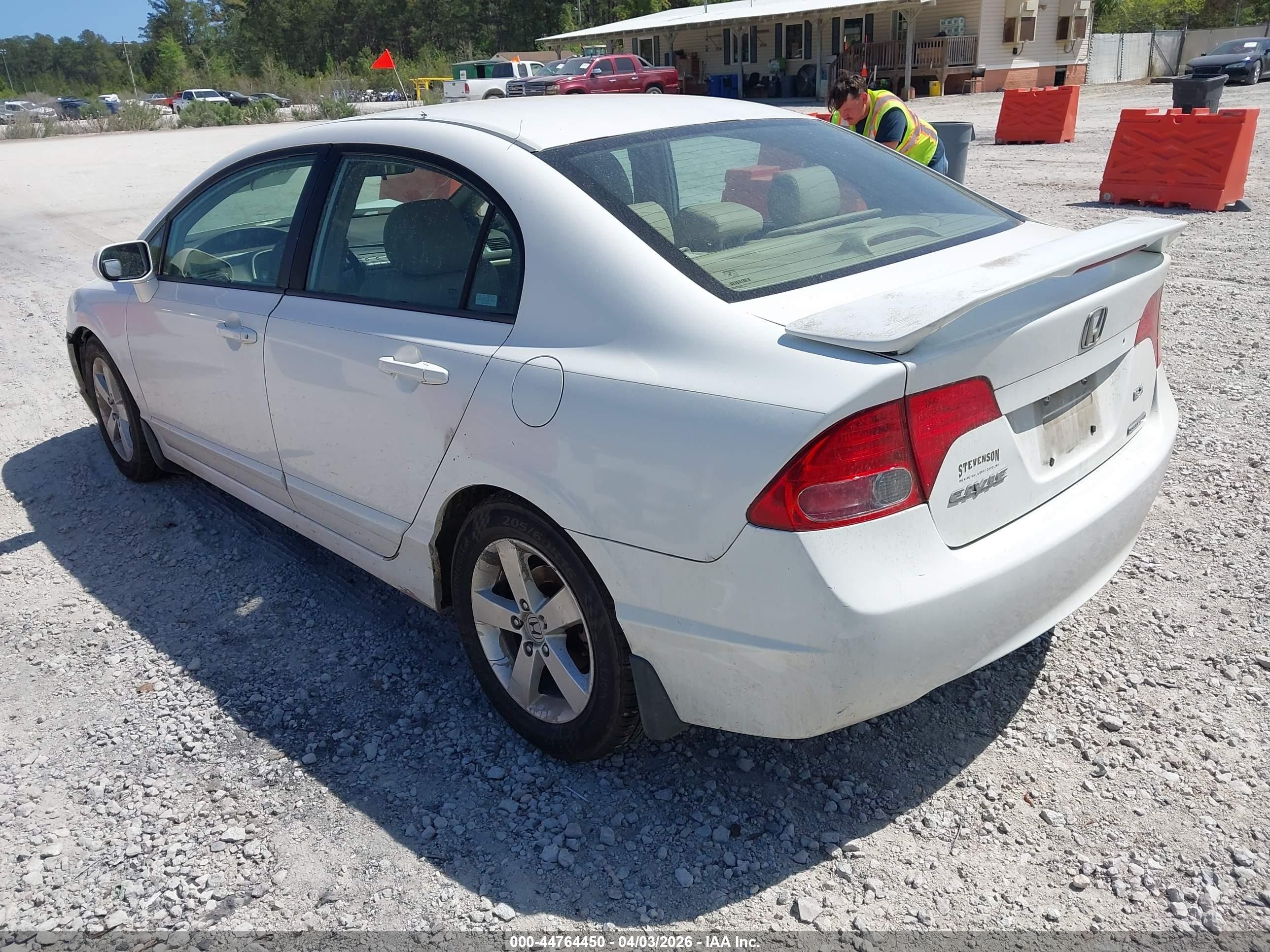 2007 Honda Civic Ex White vin: 1HGFA16897L090690