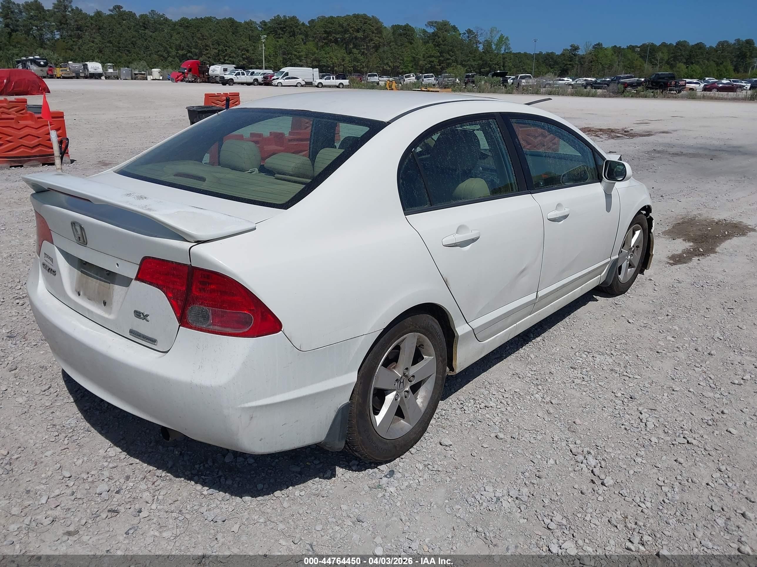 2007 Honda Civic Ex White vin: 1HGFA16897L090690