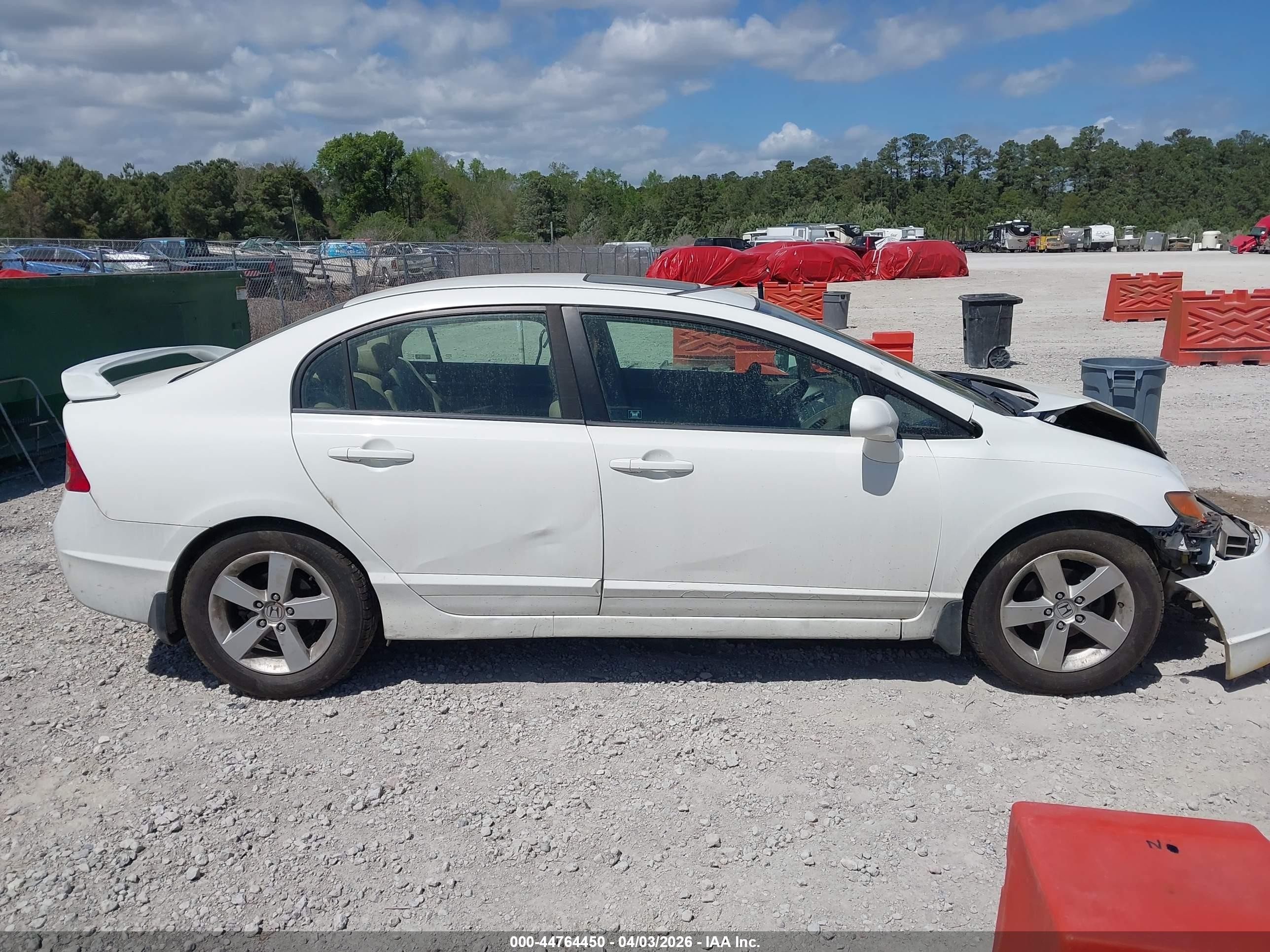 2007 Honda Civic Ex White vin: 1HGFA16897L090690
