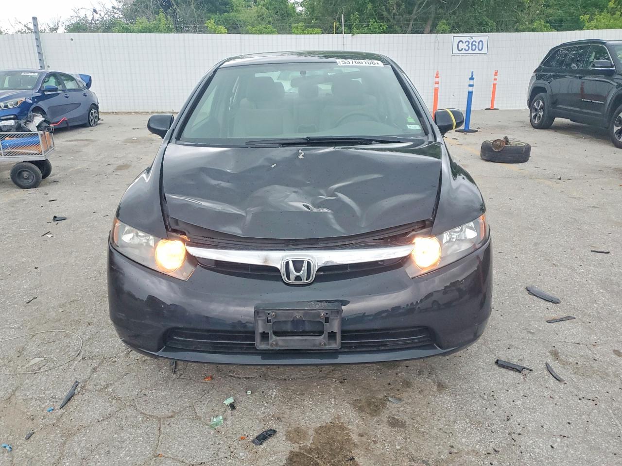 2007 Honda Civic Ex Black vin: 1HGFA16897L109819