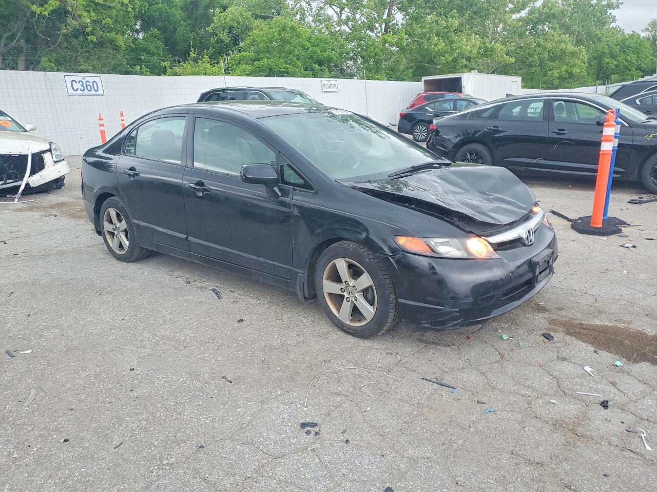 2007 Honda Civic Ex Black vin: 1HGFA16897L109819