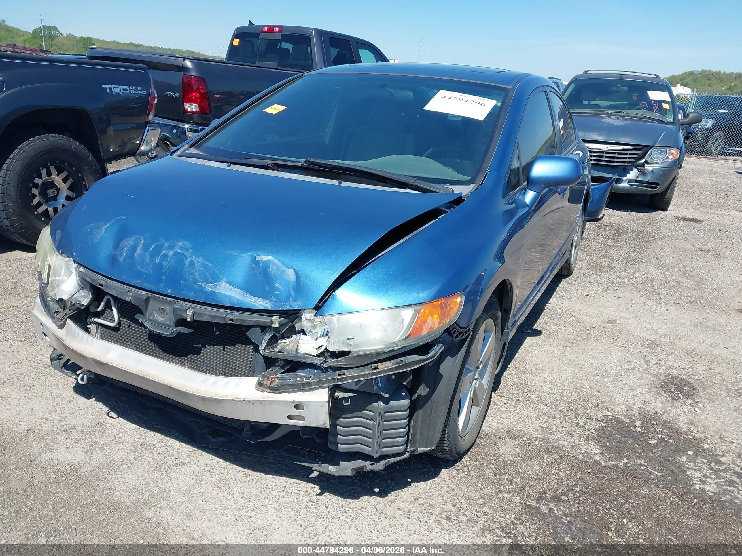 2007 Honda Civic Ex Blue vin: 1HGFA16897L120559