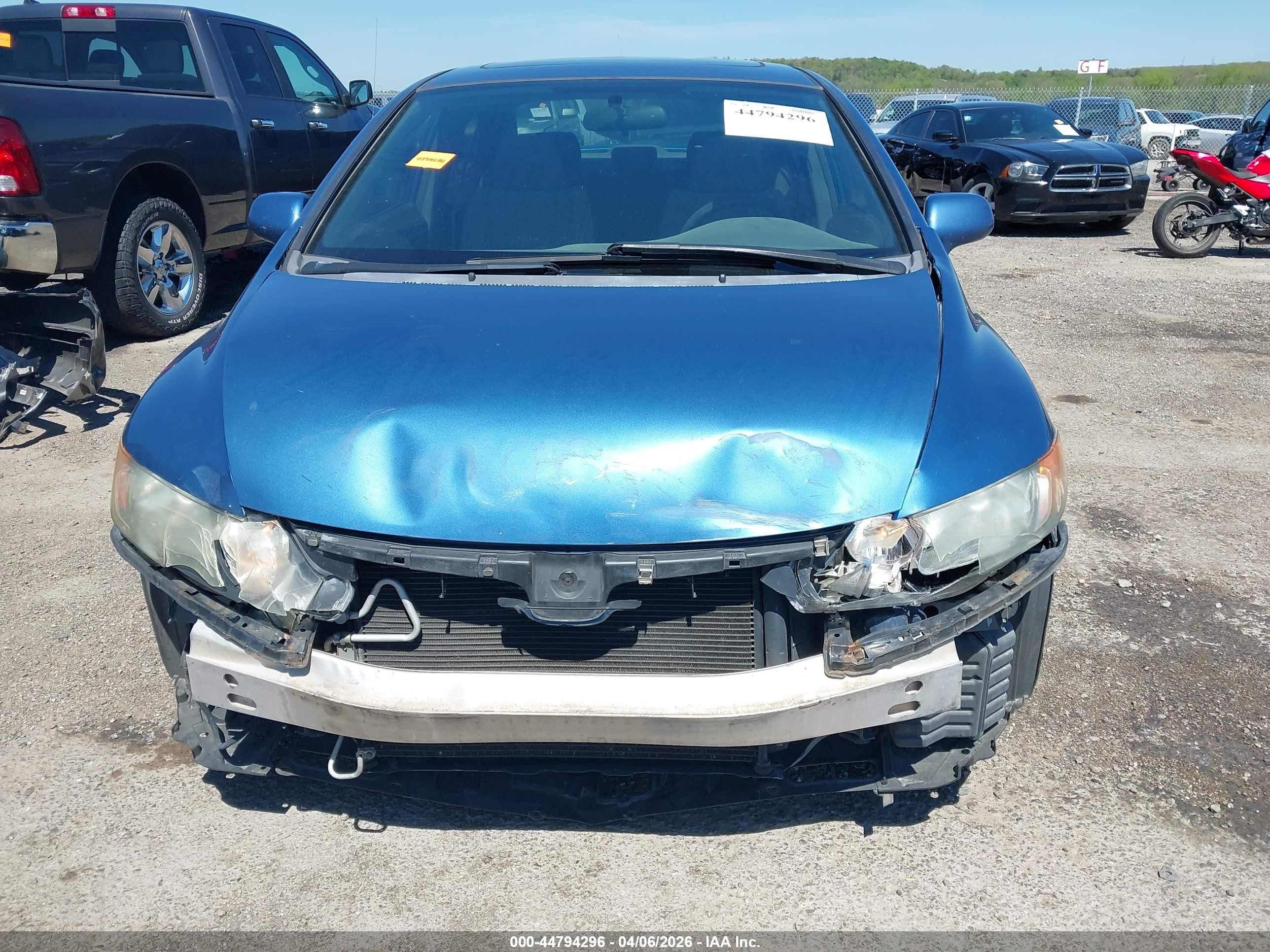 2007 Honda Civic Ex Blue vin: 1HGFA16897L120559