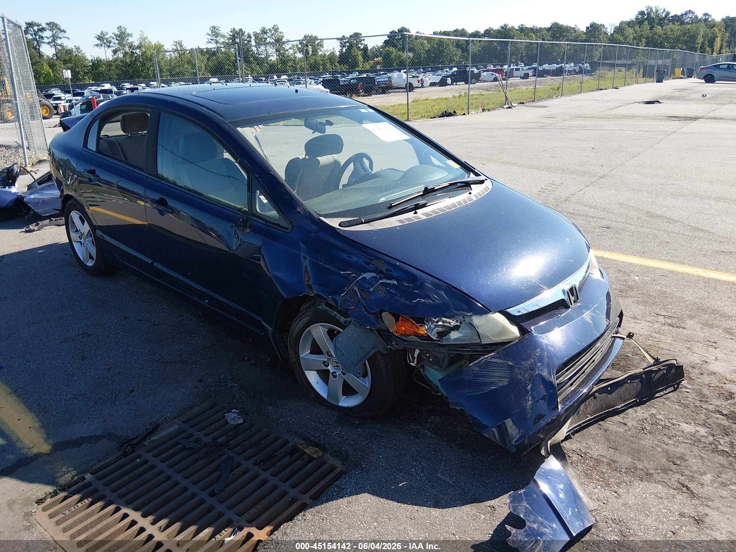 2008 Honda Civic Ex Blue vin: 1HGFA16898L012895