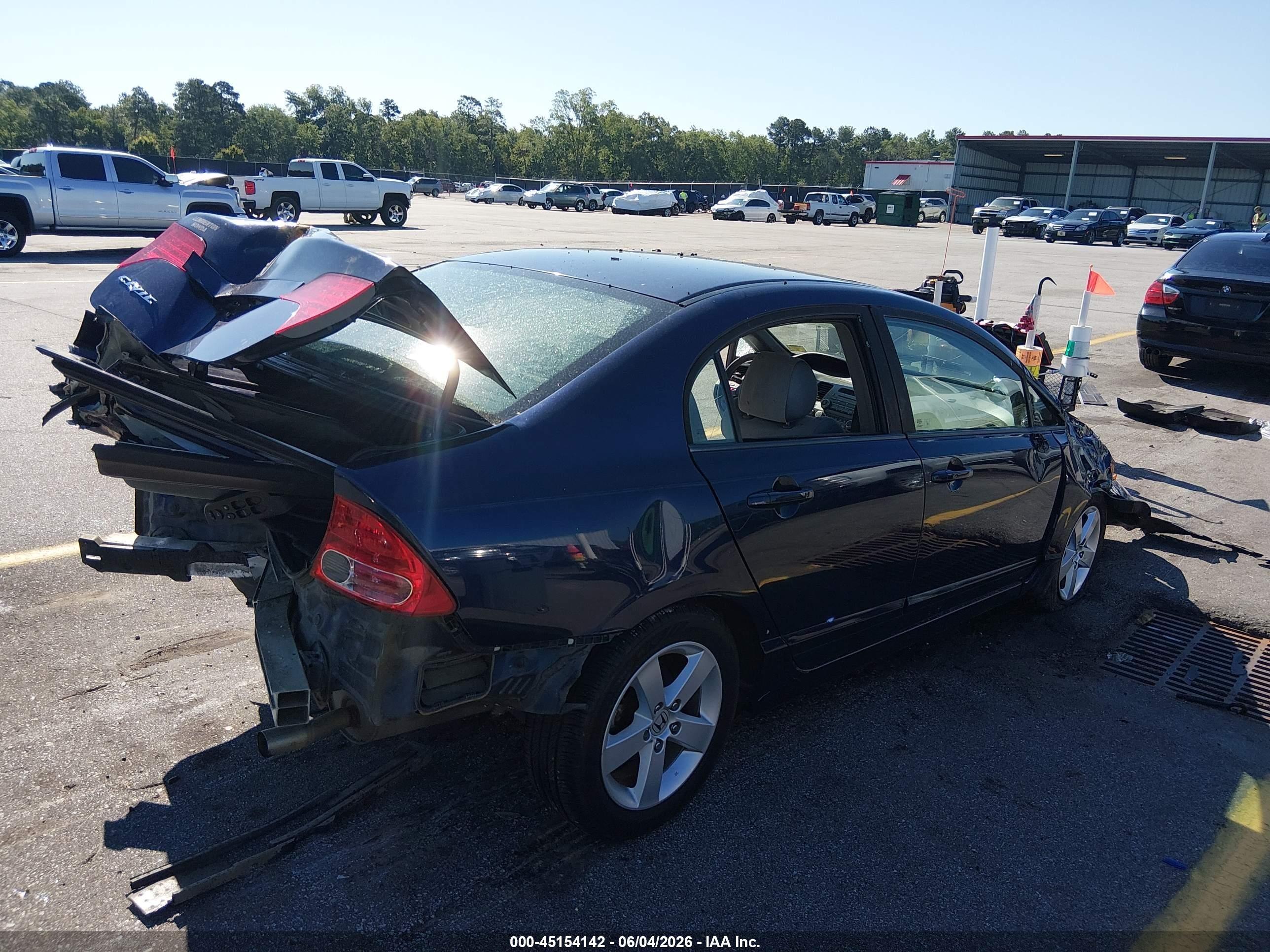 2008 Honda Civic Ex Синий vin: 1HGFA16898L012895