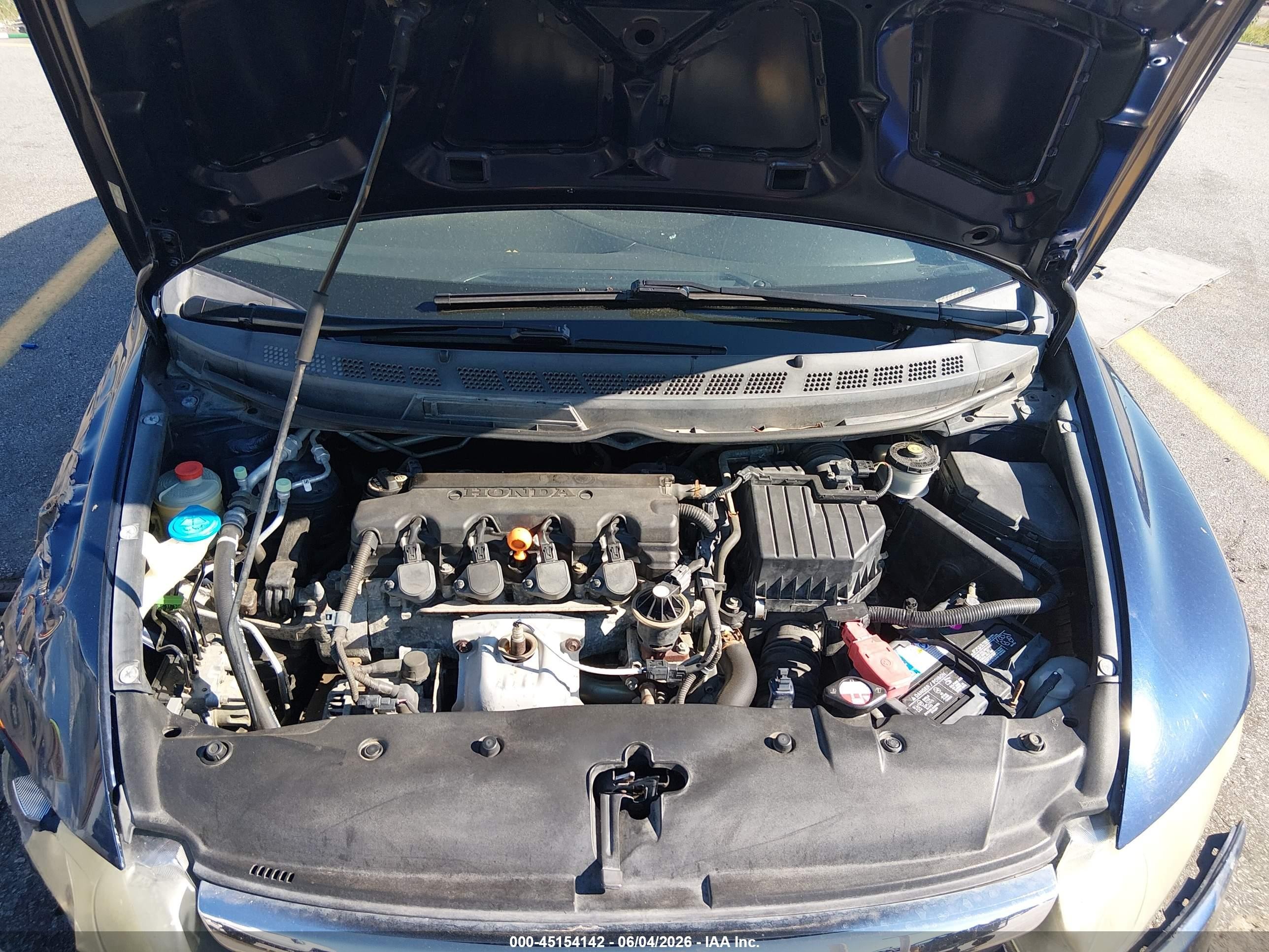 2008 Honda Civic Ex Синий vin: 1HGFA16898L012895