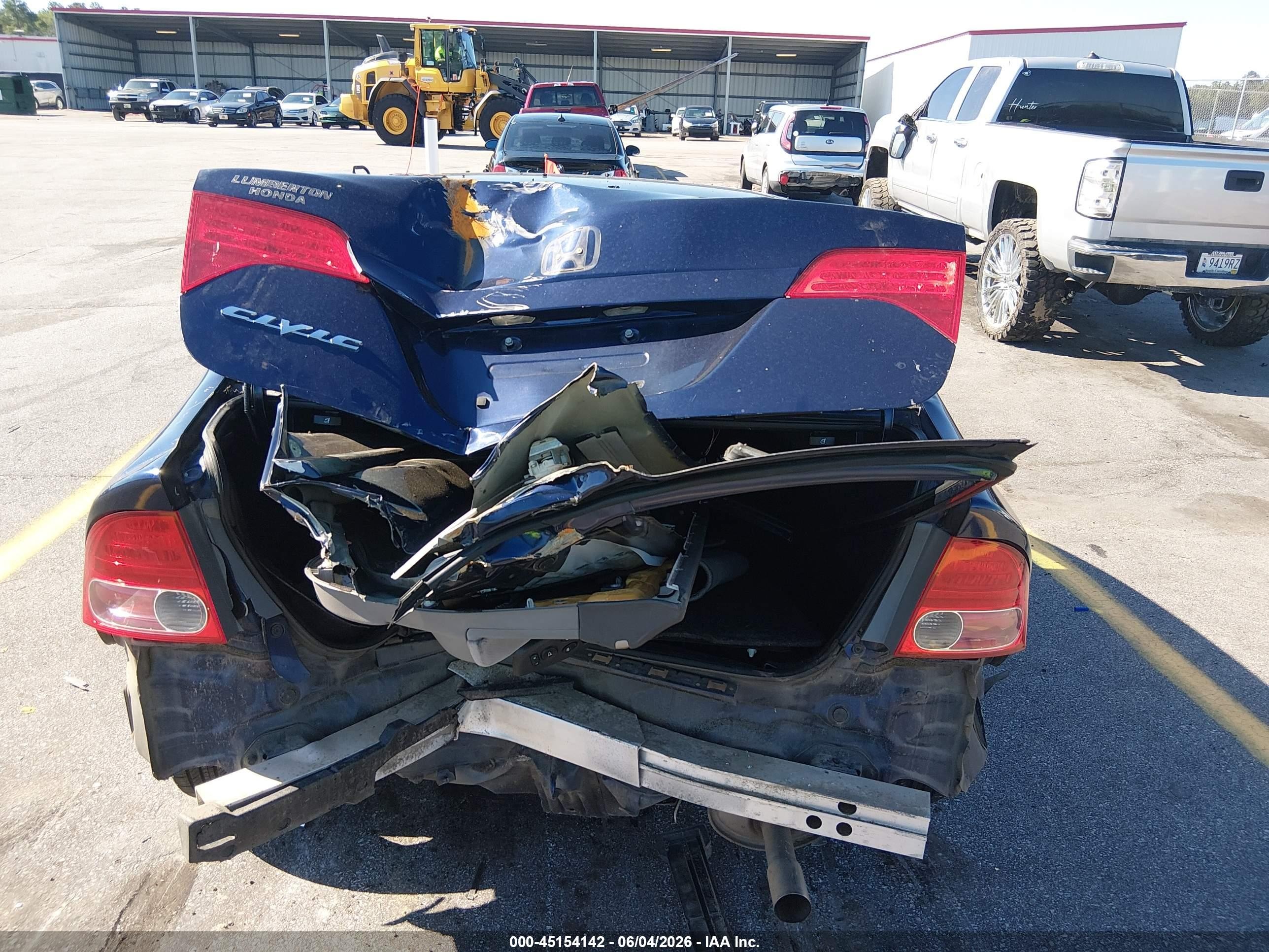 2008 Honda Civic Ex Синий vin: 1HGFA16898L012895