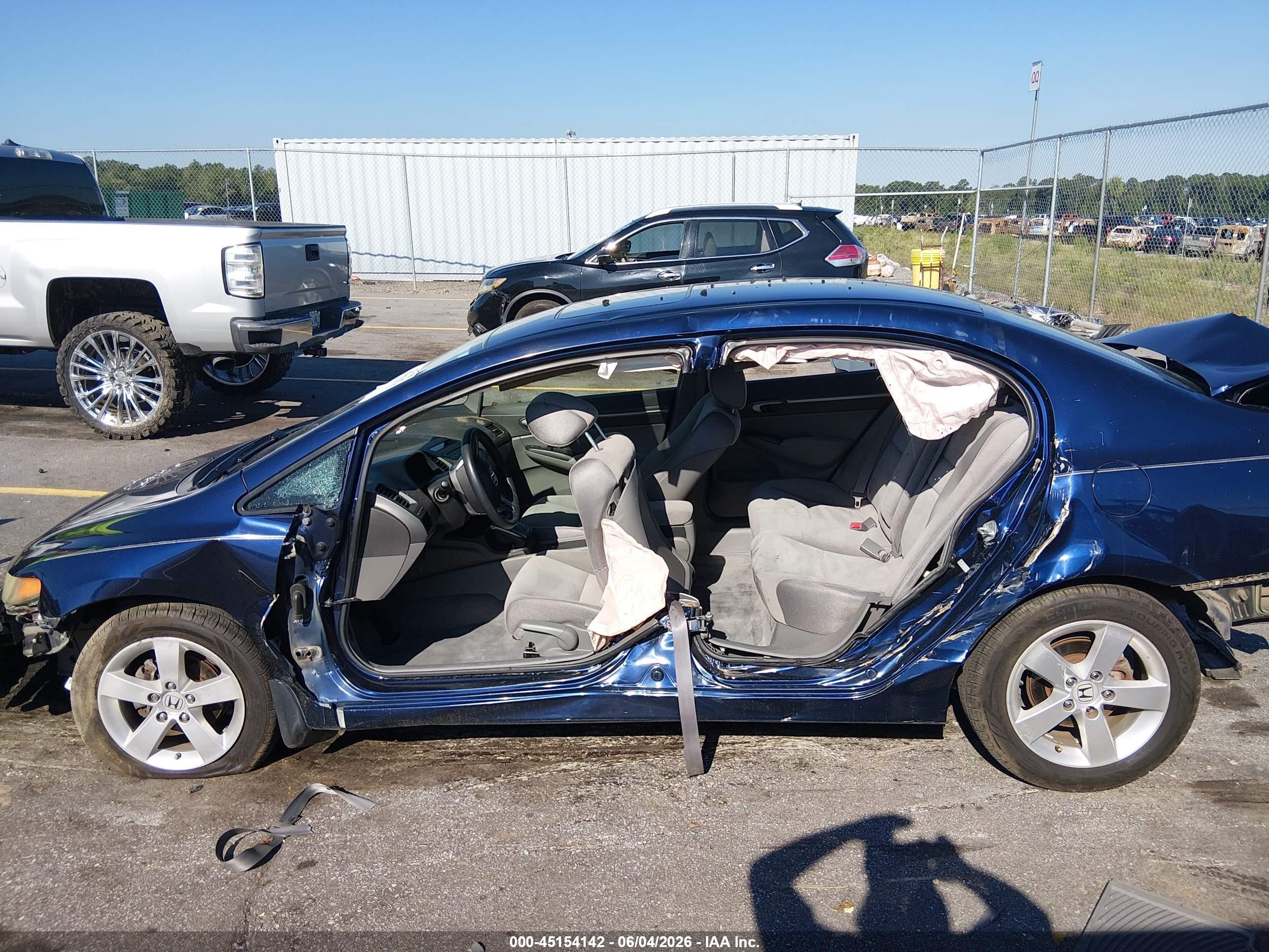 2008 Honda Civic Ex Синий vin: 1HGFA16898L012895