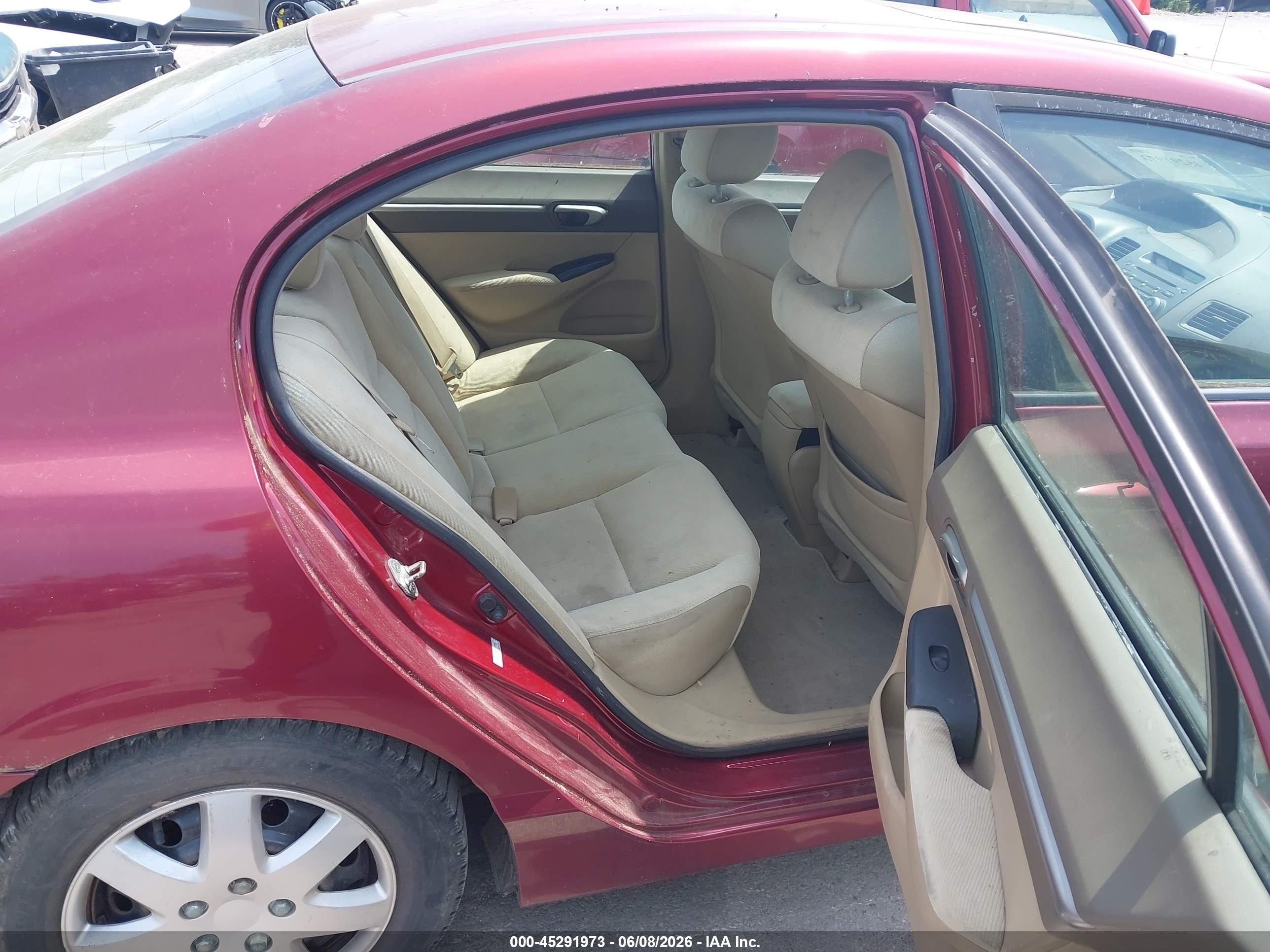 2008 Honda Civic Ex Red vin: 1HGFA16898L030801