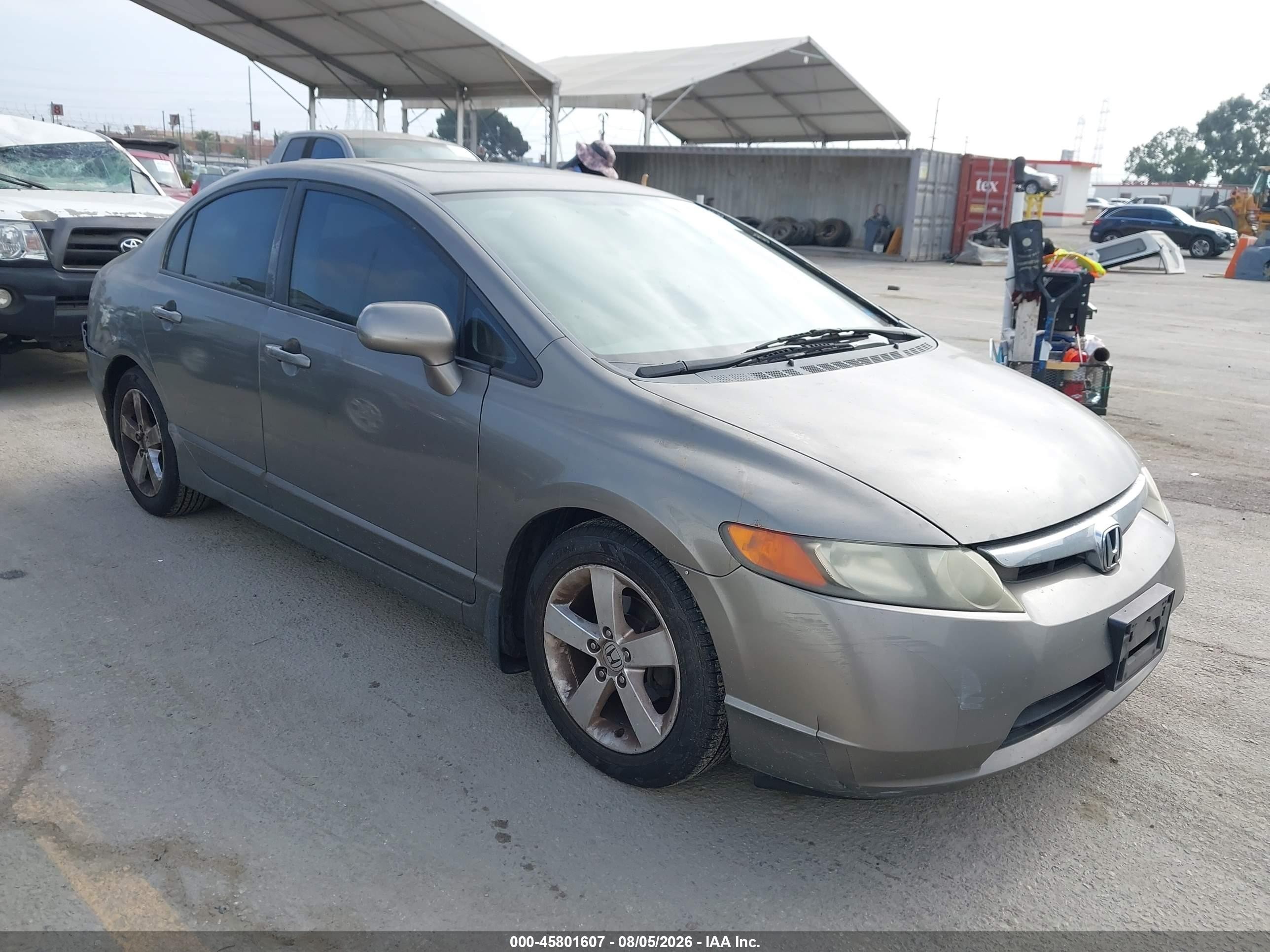 2008 Honda Civic Ex Gray vin: 1HGFA16898L036100