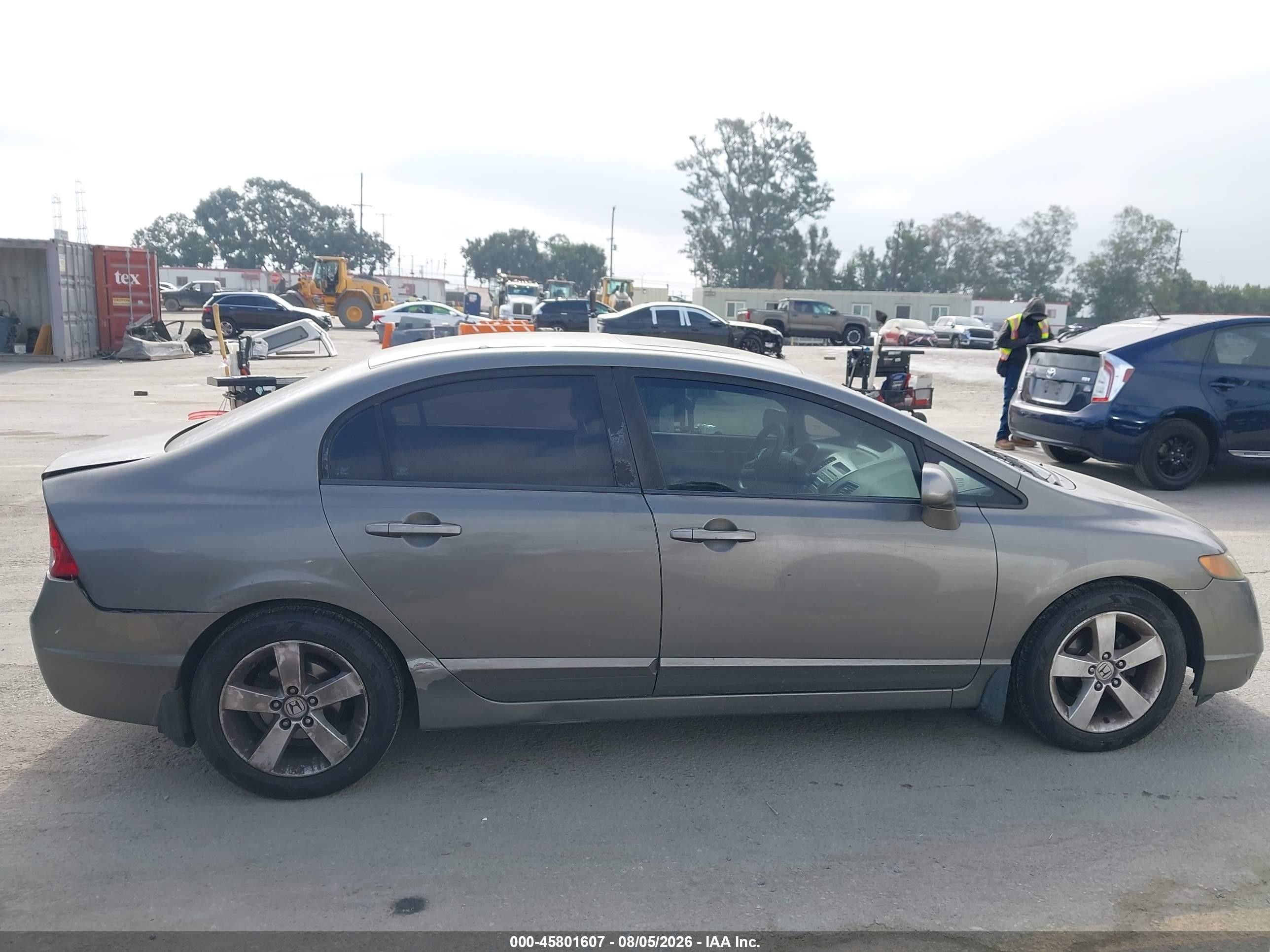 2008 Honda Civic Ex Gray vin: 1HGFA16898L036100
