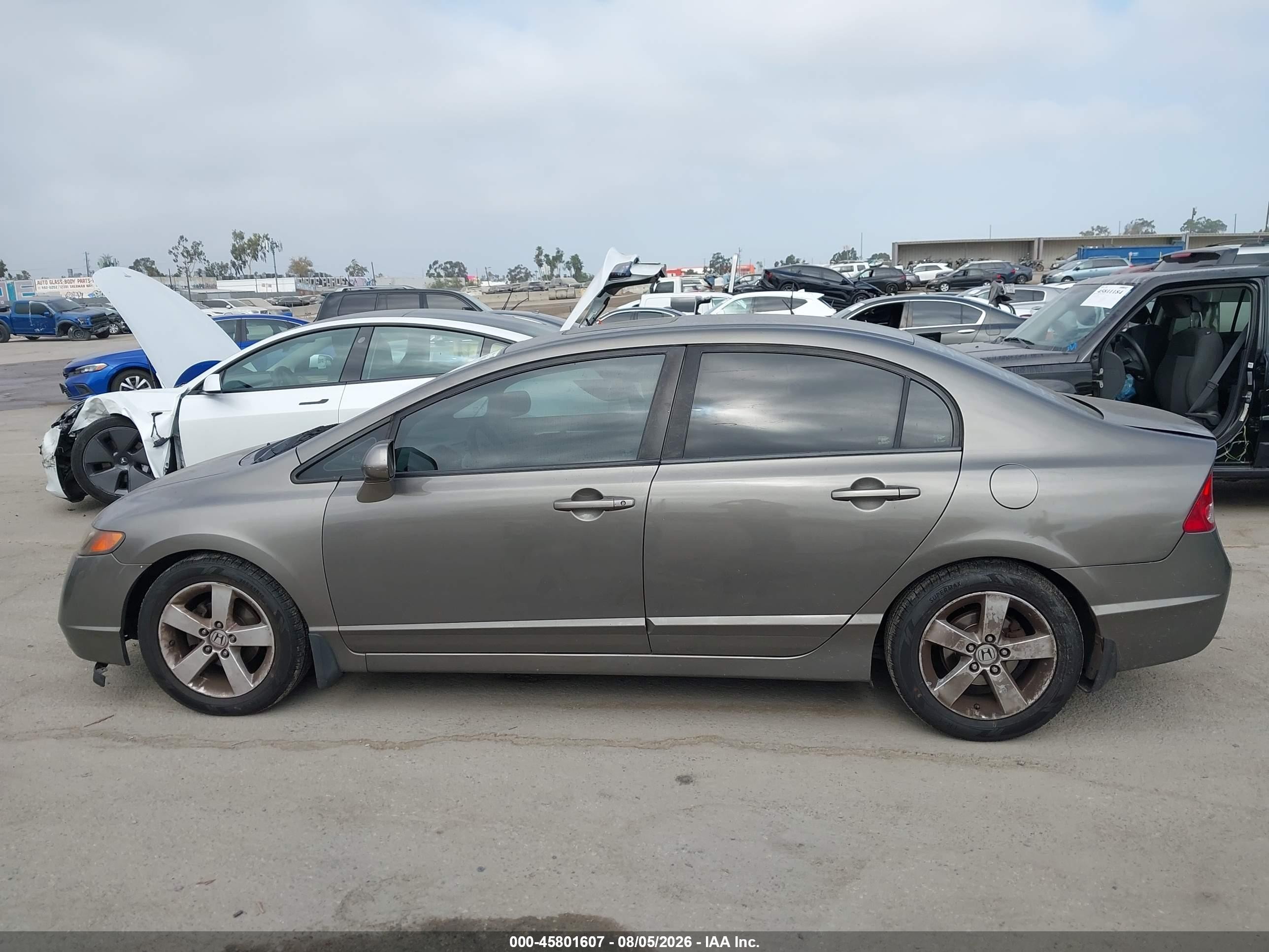 2008 Honda Civic Ex Gray vin: 1HGFA16898L036100