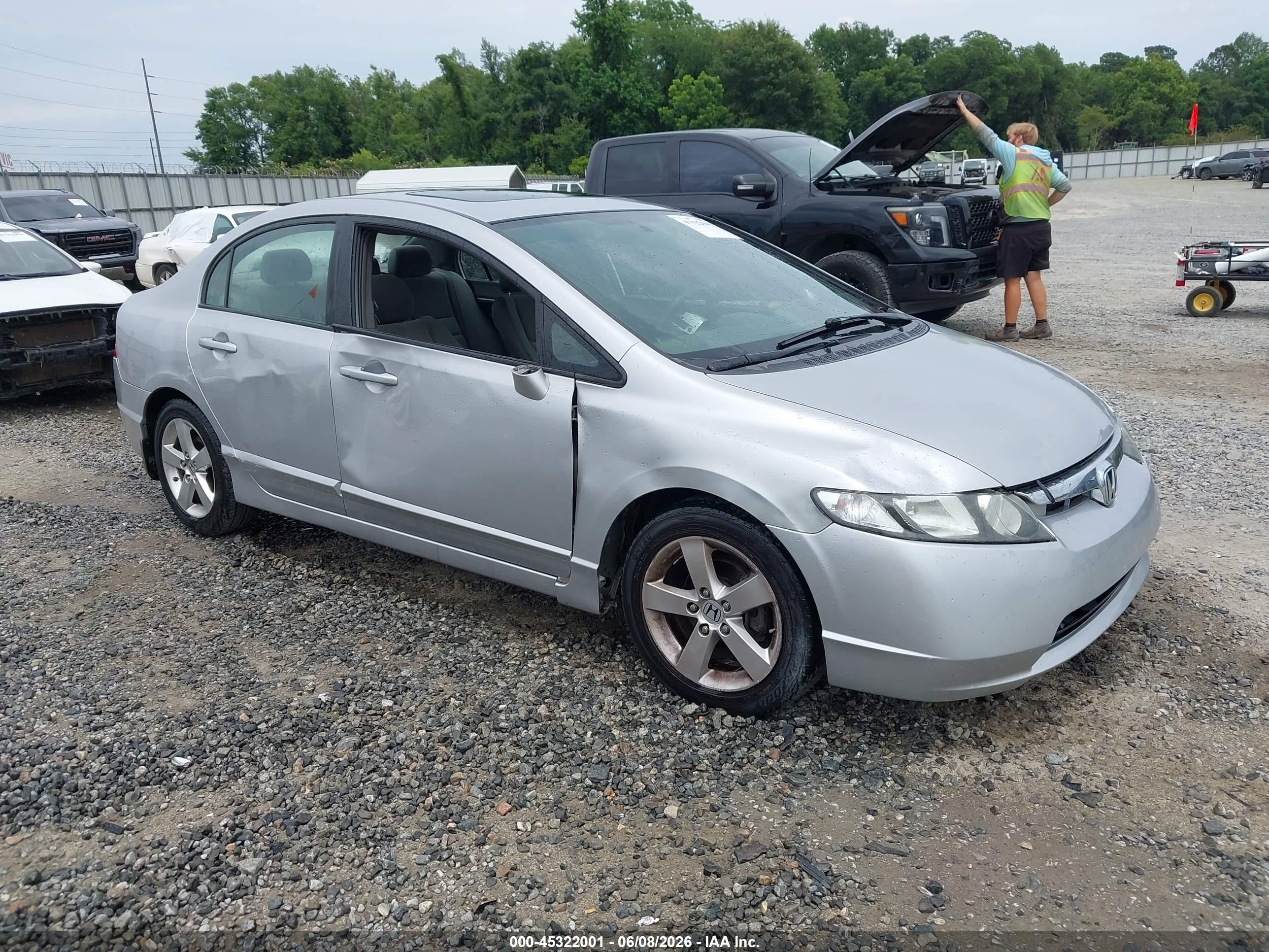 2008 Honda Civic Ex Silver vin: 1HGFA16898L039448
