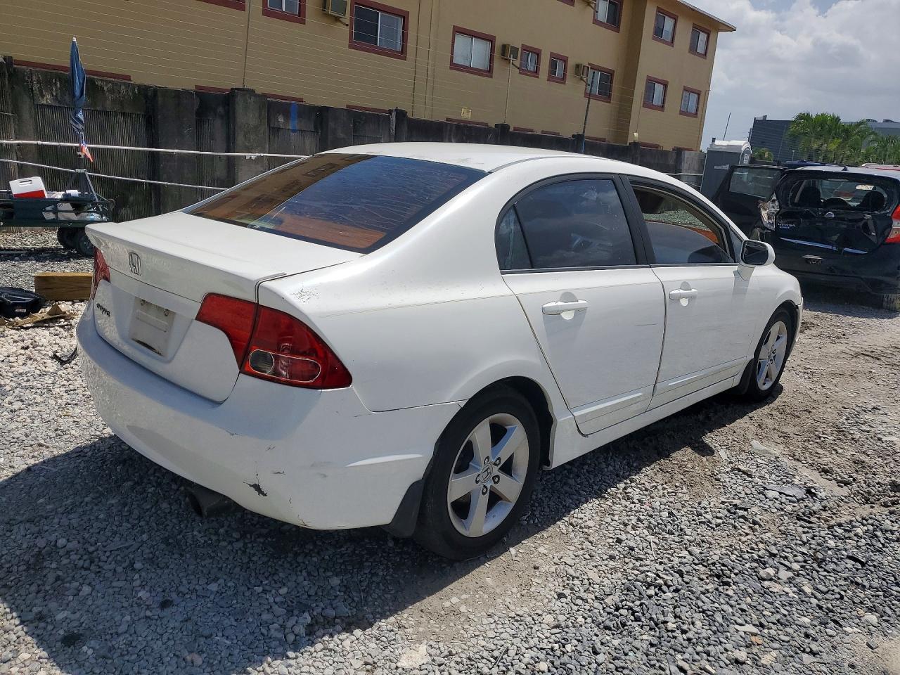 2008 Honda Civic Ex Белый vin: 1HGFA16898L106548