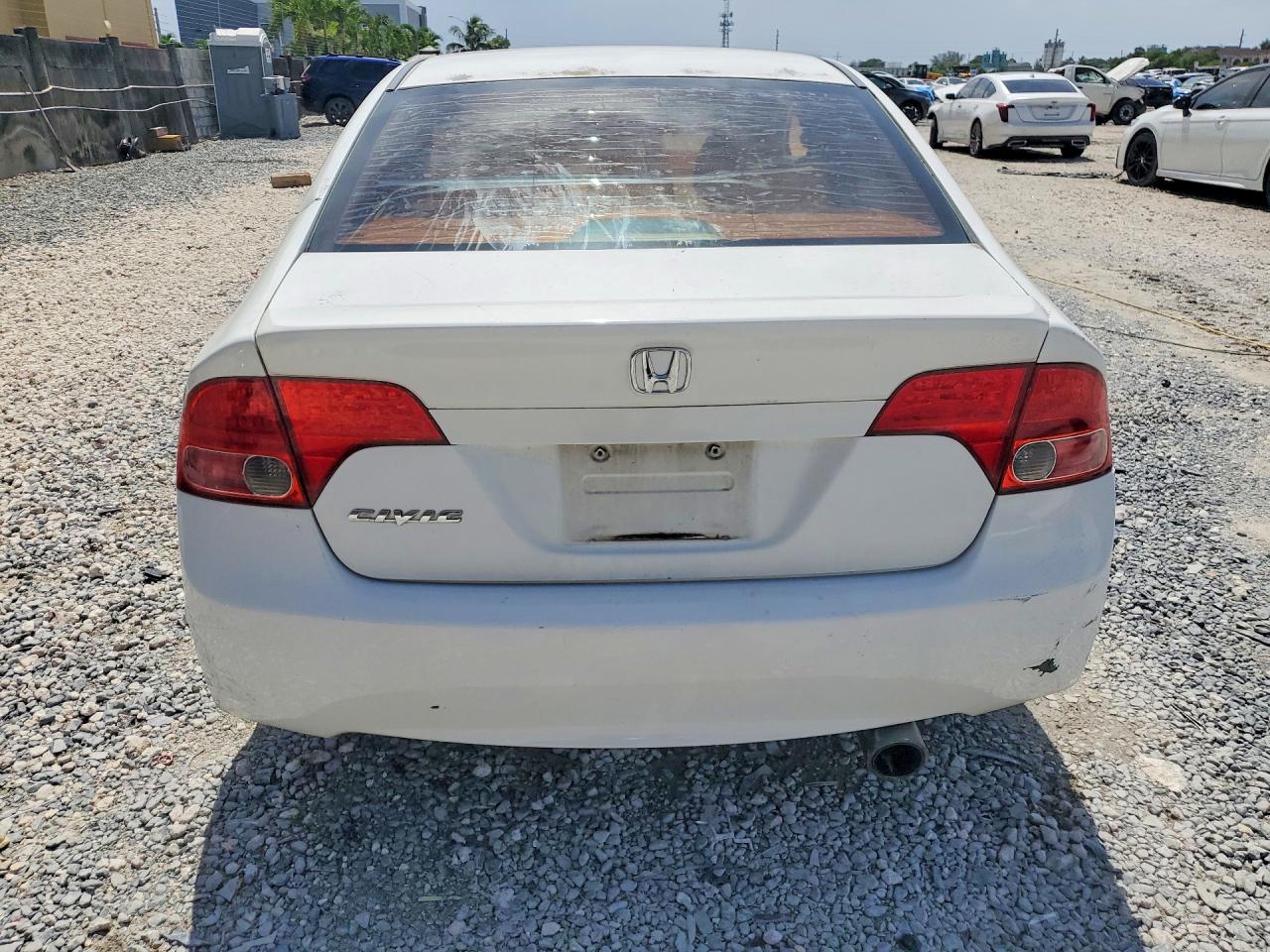 2008 Honda Civic Ex Белый vin: 1HGFA16898L106548