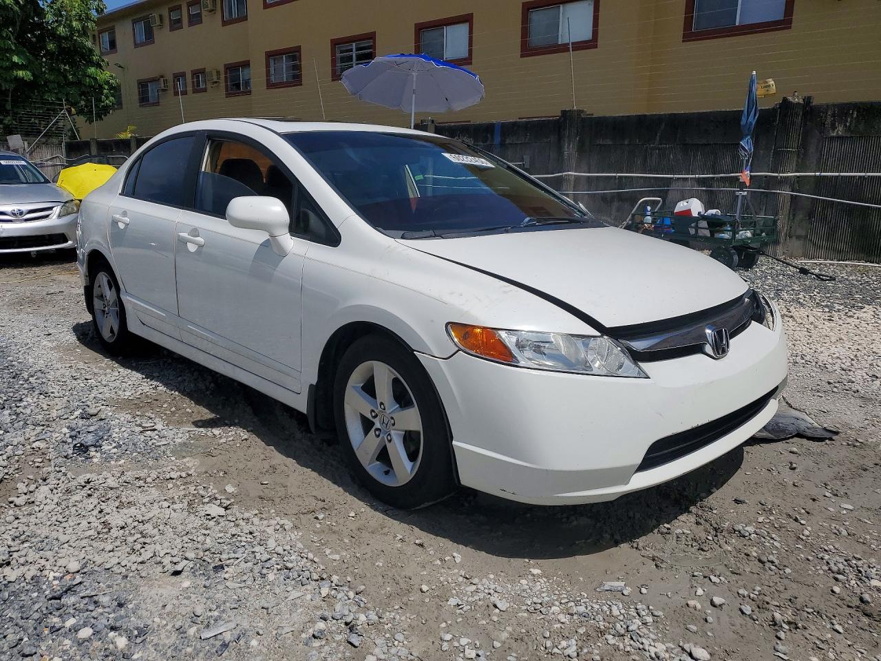 2008 Honda Civic Ex Белый vin: 1HGFA16898L106548