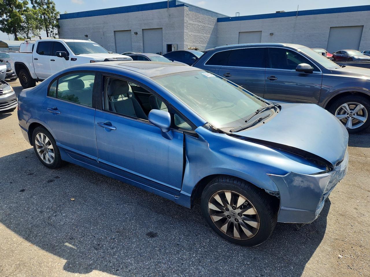 2009 Honda Civic Ex Blue vin: 1HGFA16899L012283