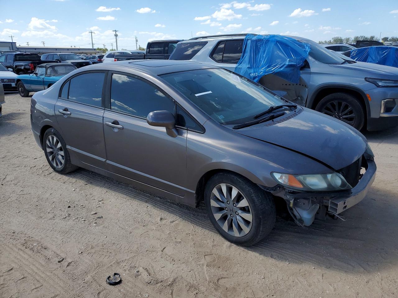 2009 Honda Civic Ex Gray vin: 1HGFA16899L013238