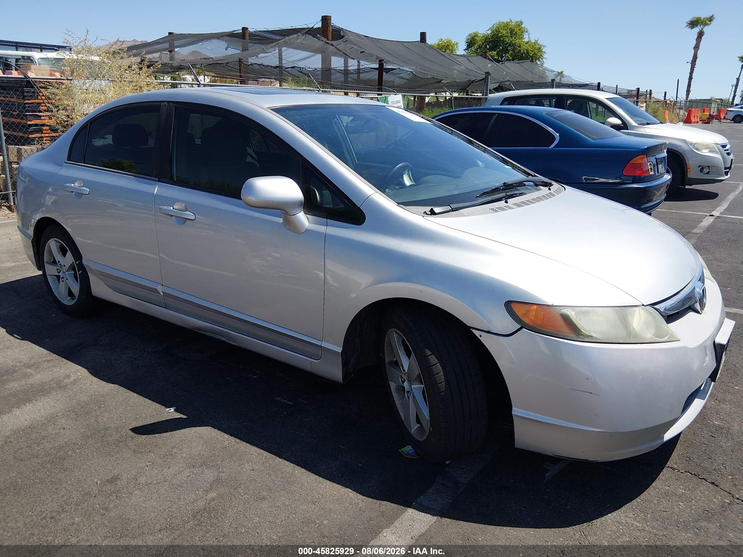 2006 Honda Civic Ex Silver vin: 1HGFA168X6L009825