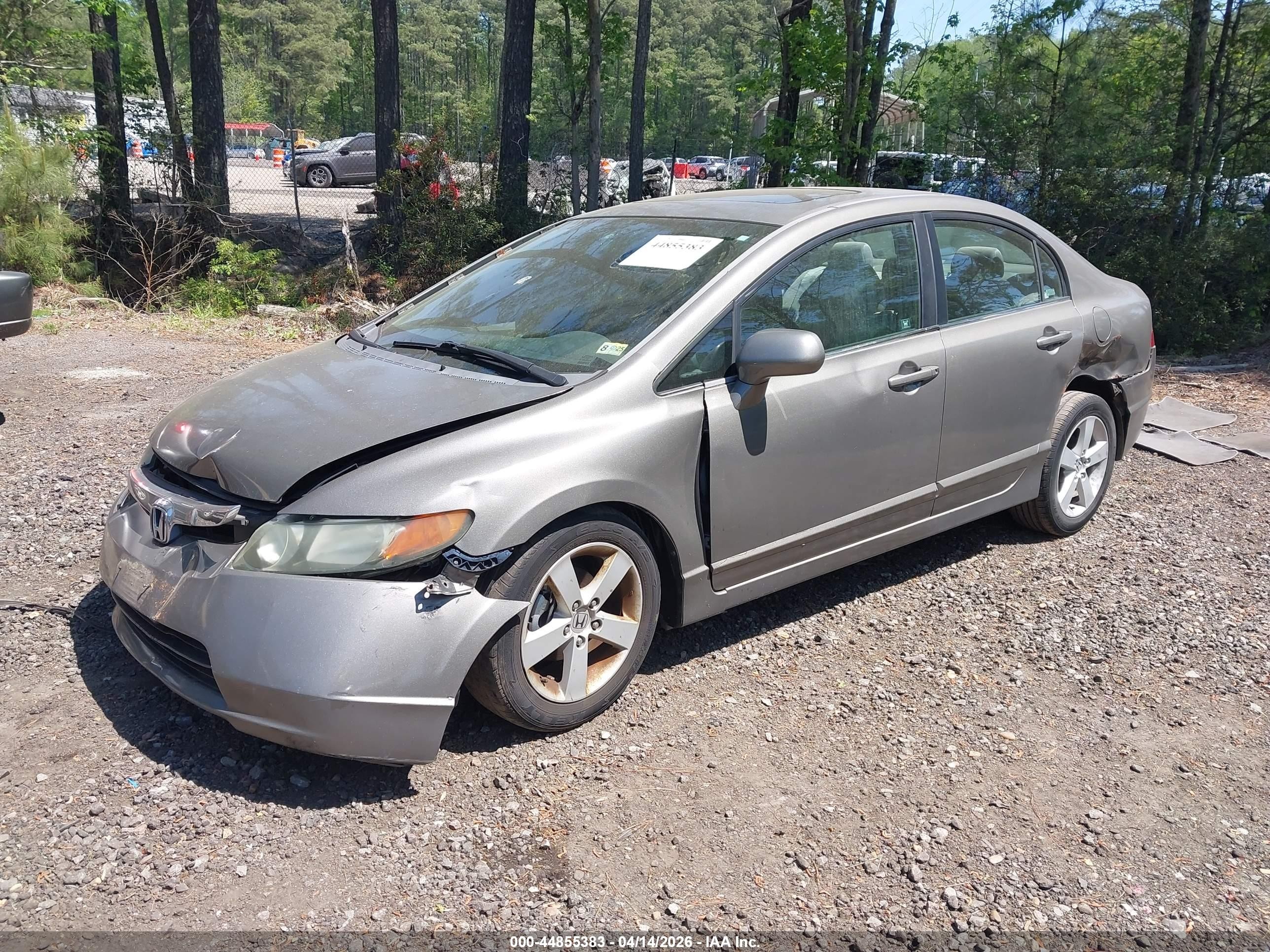 2006 Honda Civic Ex Gray vin: 1HGFA168X6L024339