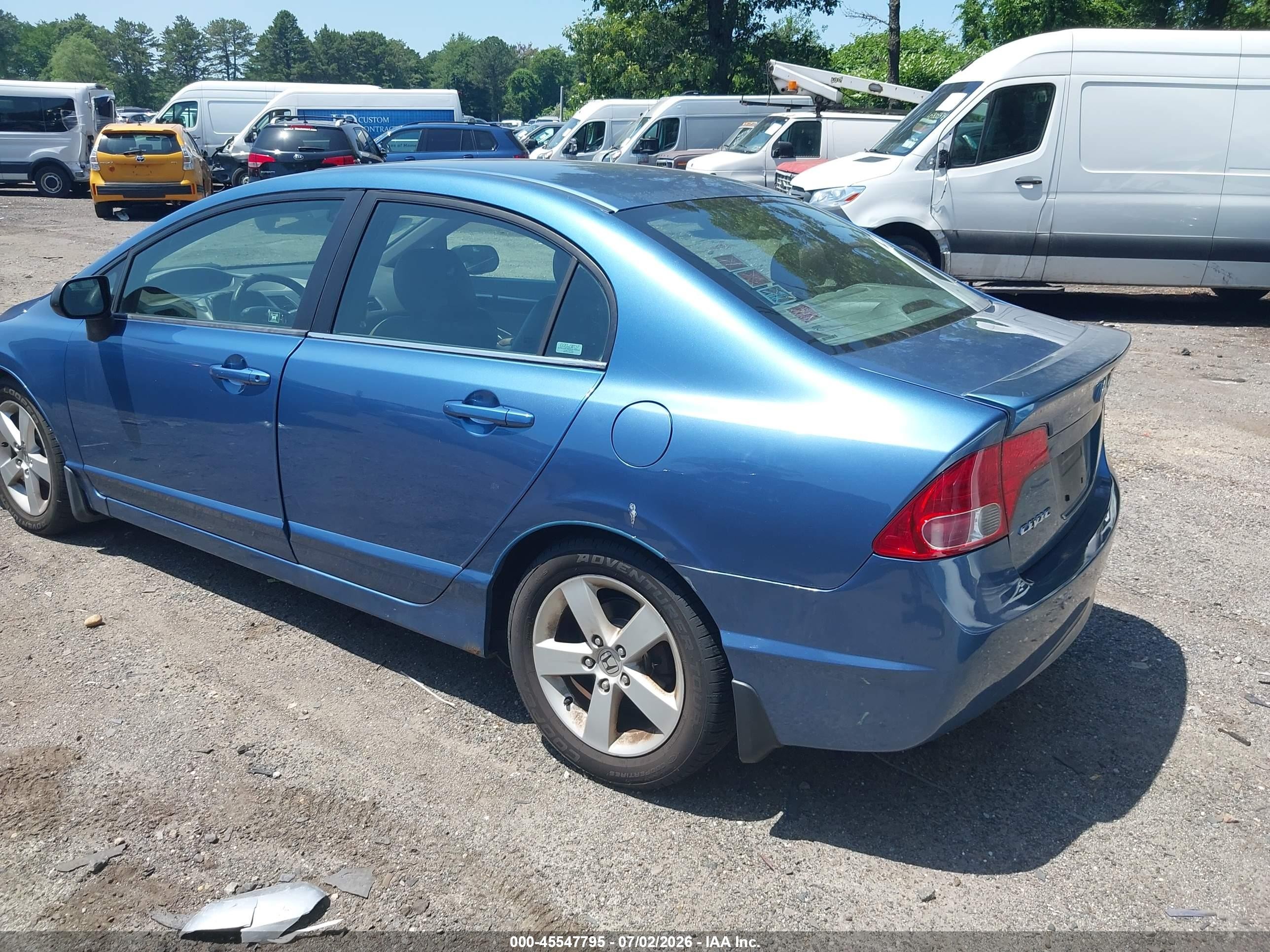 2006 Honda Civic Ex Синий vin: 1HGFA168X6L032165