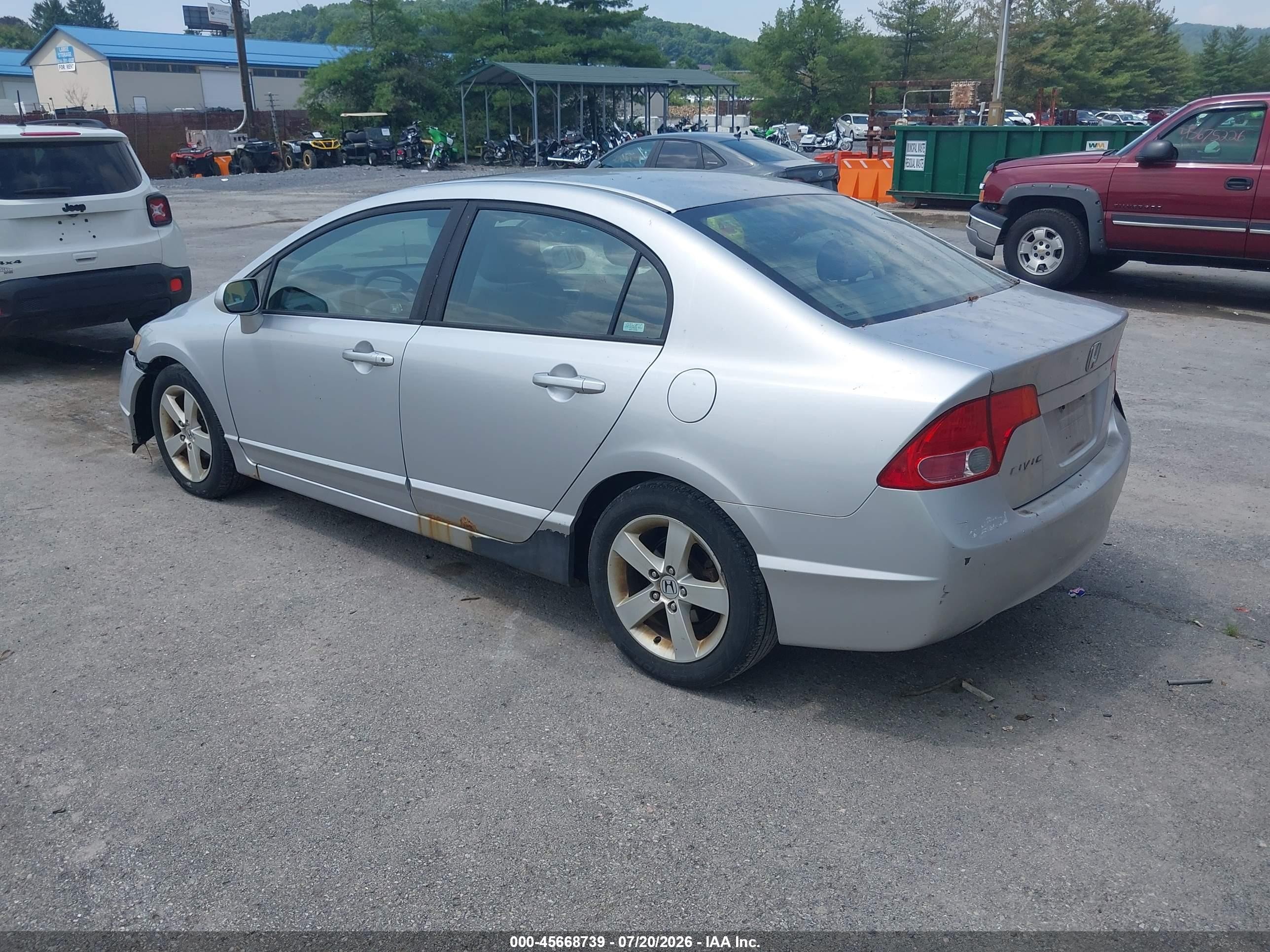 2006 Honda Civic Ex Серебряный vin: 1HGFA168X6L060466