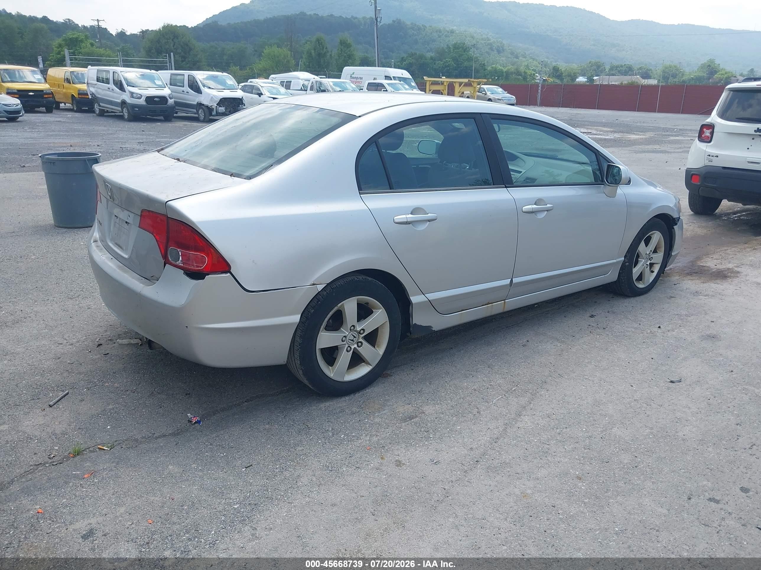 2006 Honda Civic Ex Серебряный vin: 1HGFA168X6L060466