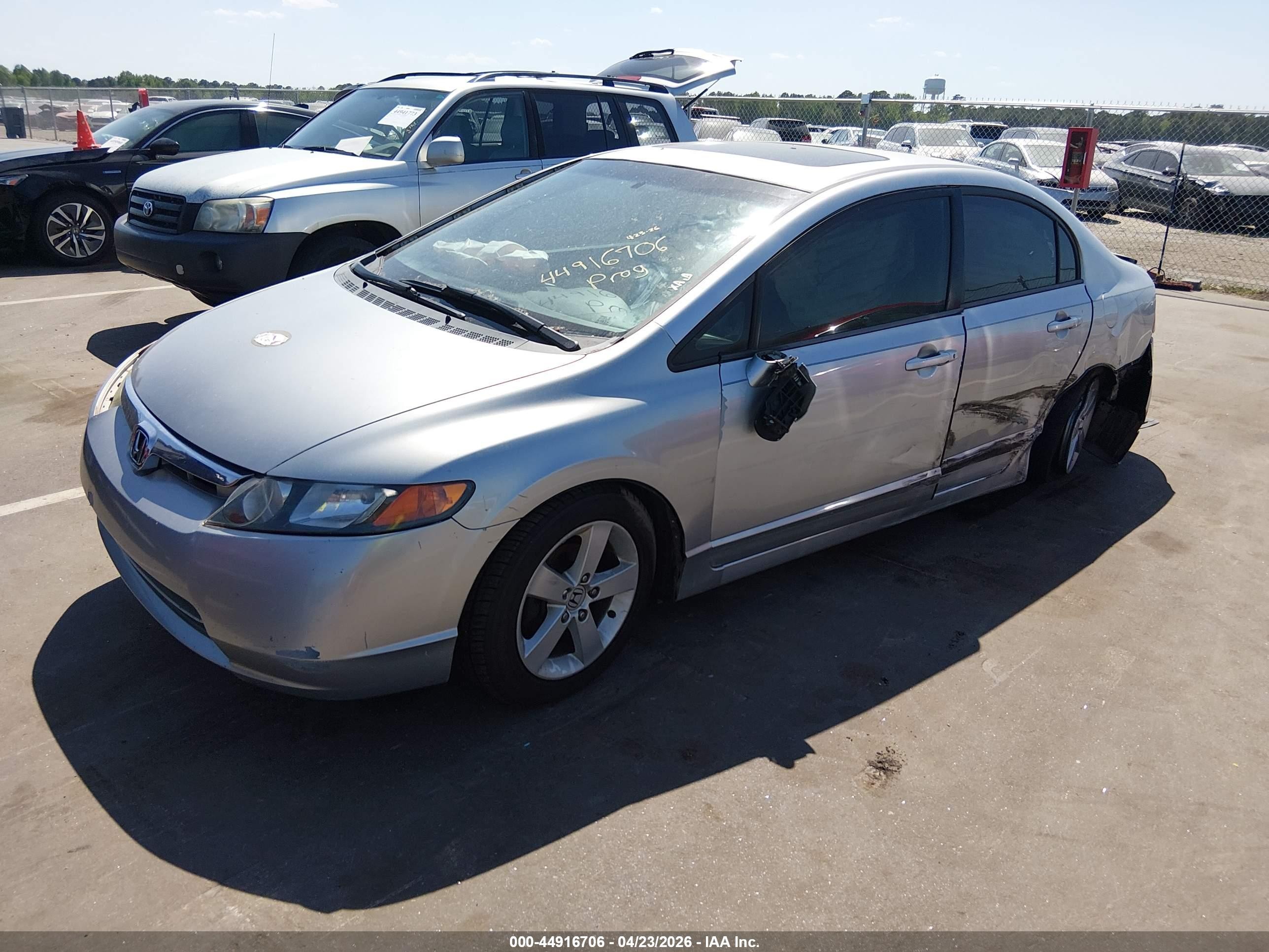 2006 Honda Civic Ex Silver vin: 1HGFA168X6L081317