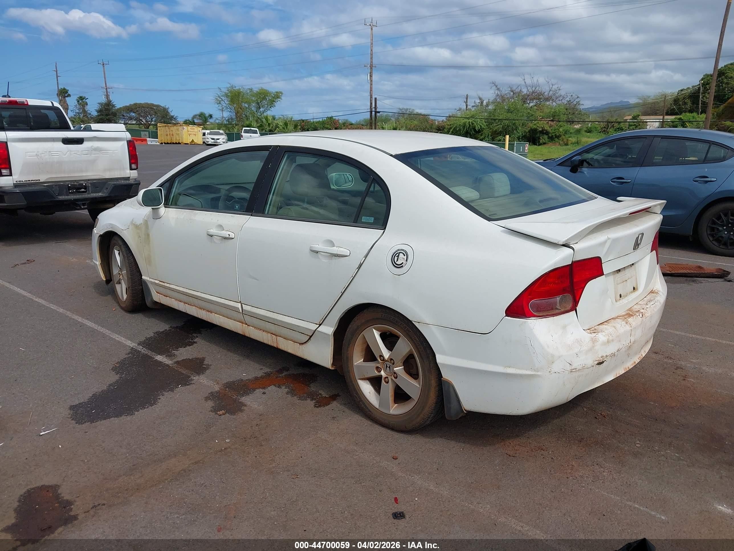 2006 Honda Civic Ex White vin: 1HGFA168X6L111478