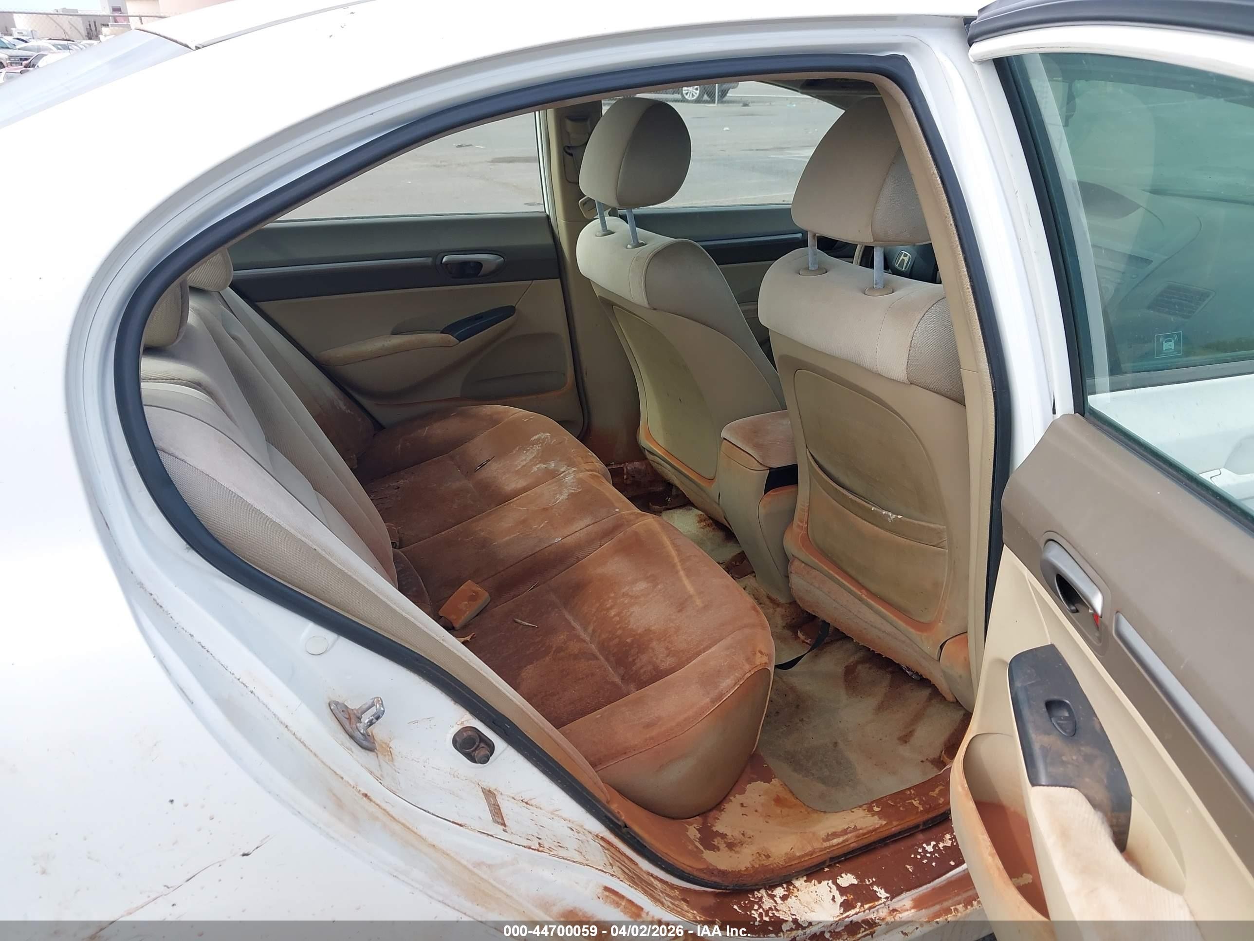 2006 Honda Civic Ex White vin: 1HGFA168X6L111478