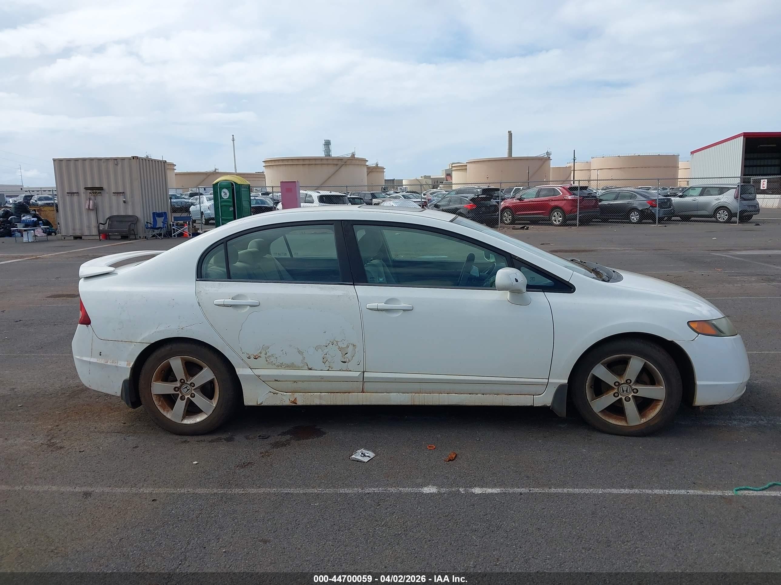 2006 Honda Civic Ex White vin: 1HGFA168X6L111478