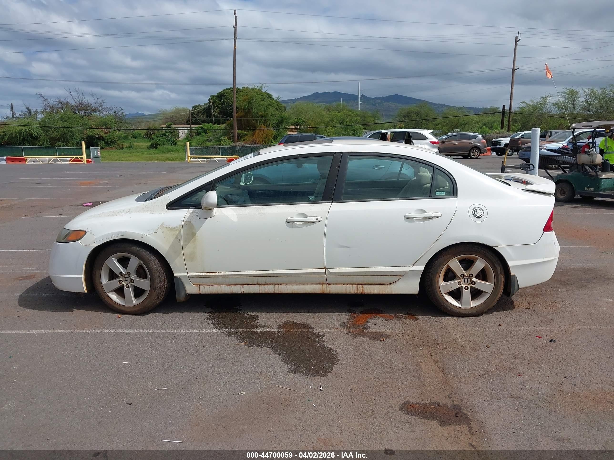 2006 Honda Civic Ex White vin: 1HGFA168X6L111478