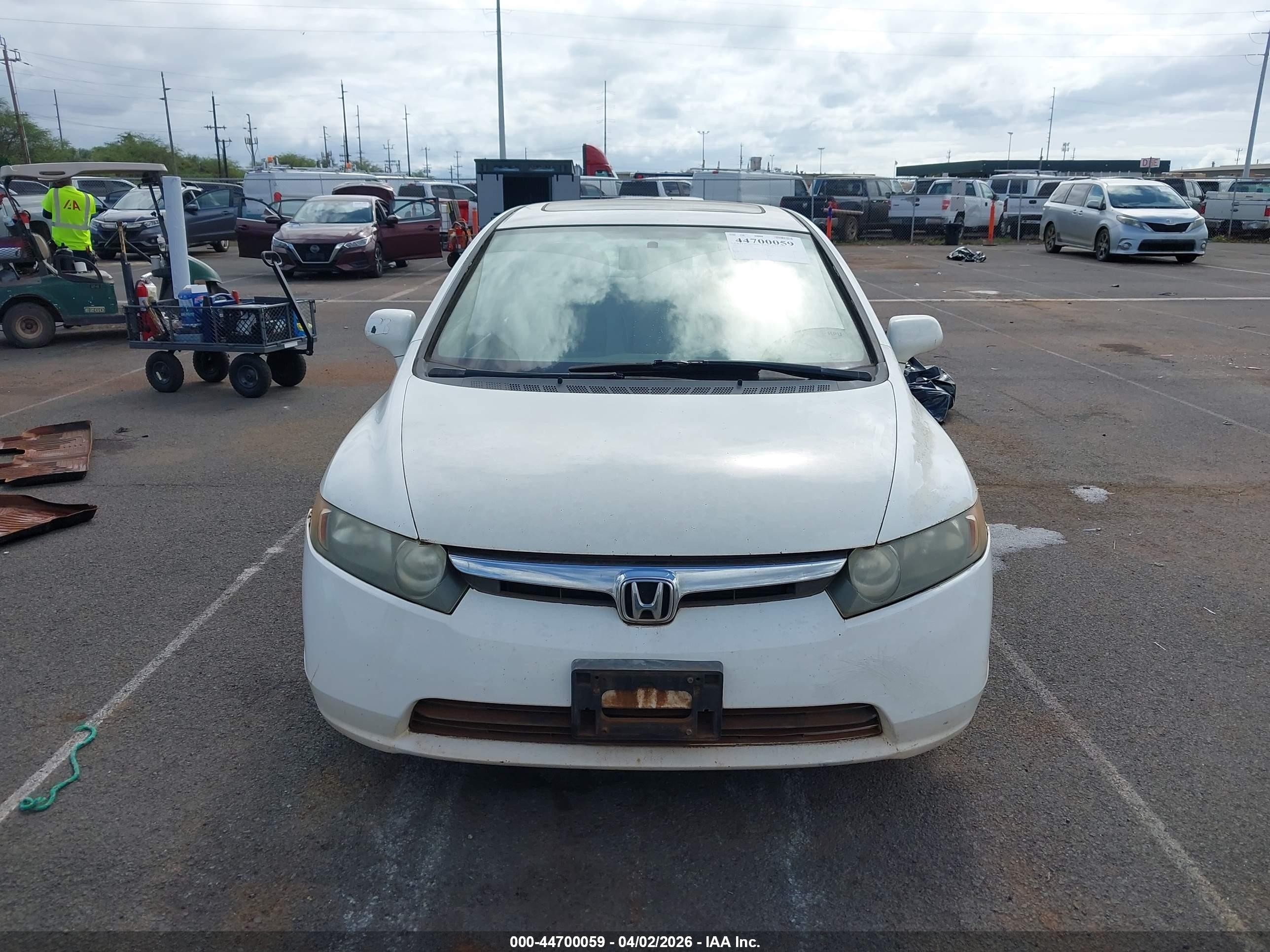 2006 Honda Civic Ex White vin: 1HGFA168X6L111478
