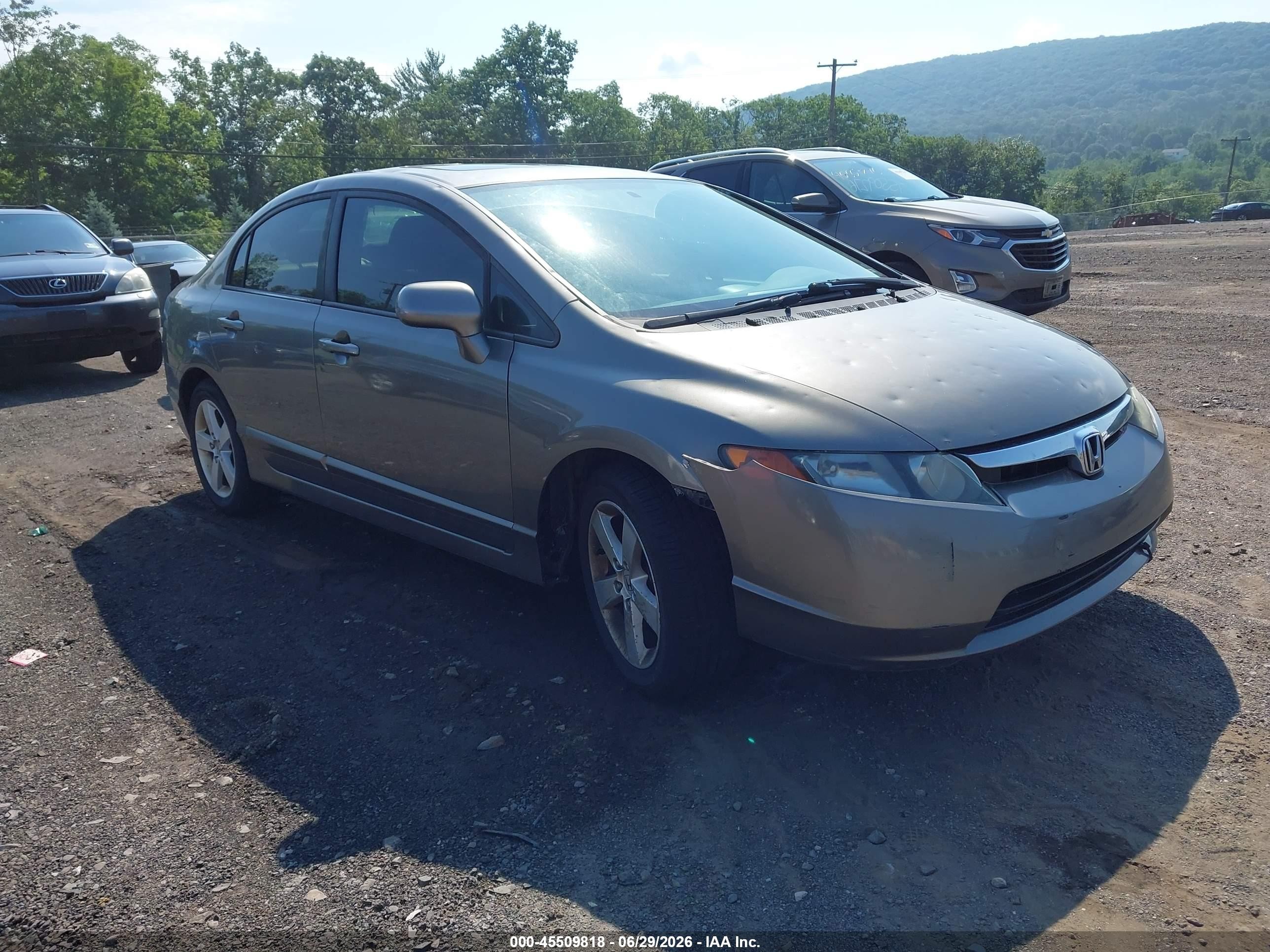 2006 Honda Civic Ex Серый vin: 1HGFA168X6L124263