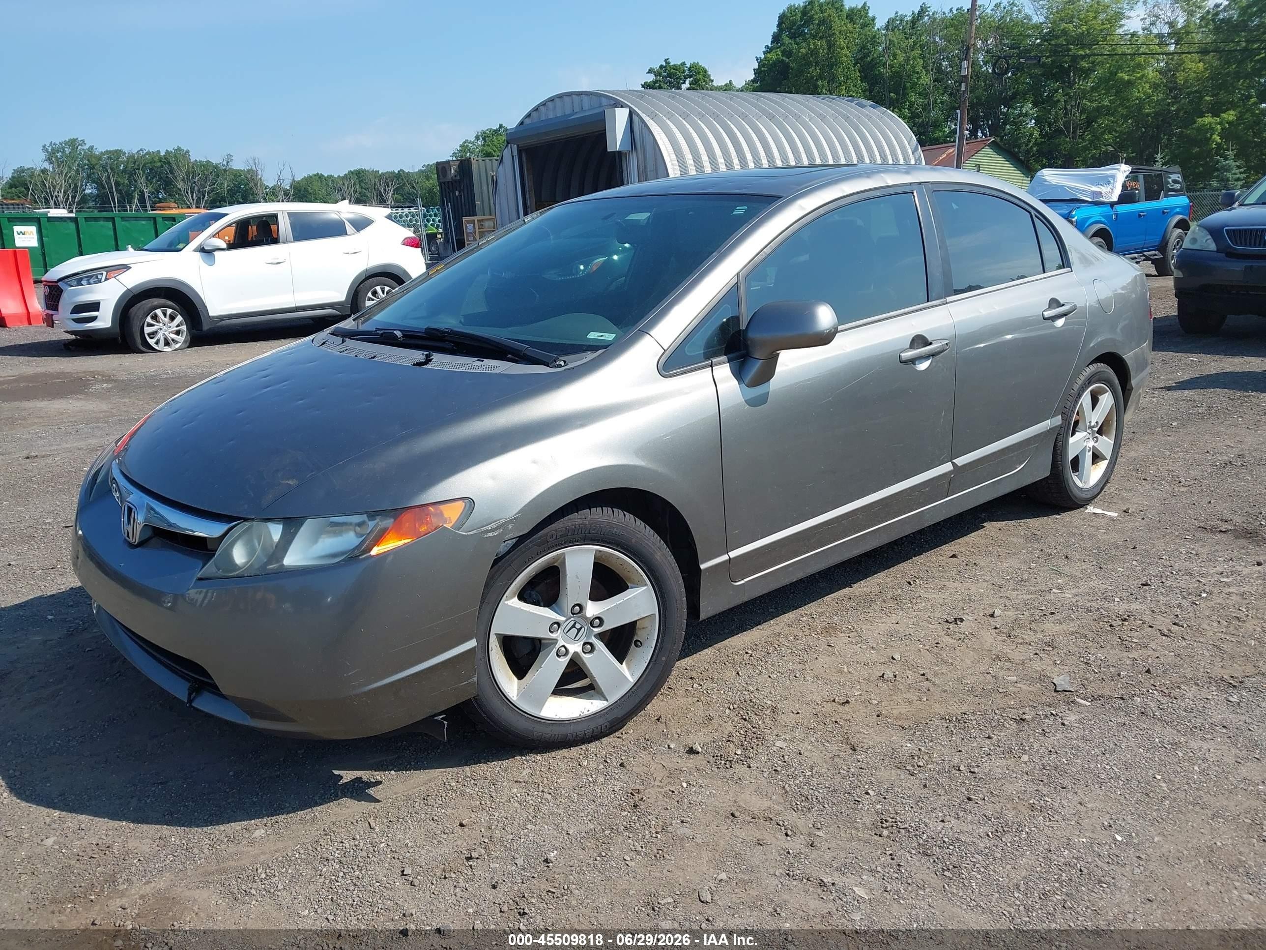 2006 Honda Civic Ex Серый vin: 1HGFA168X6L124263