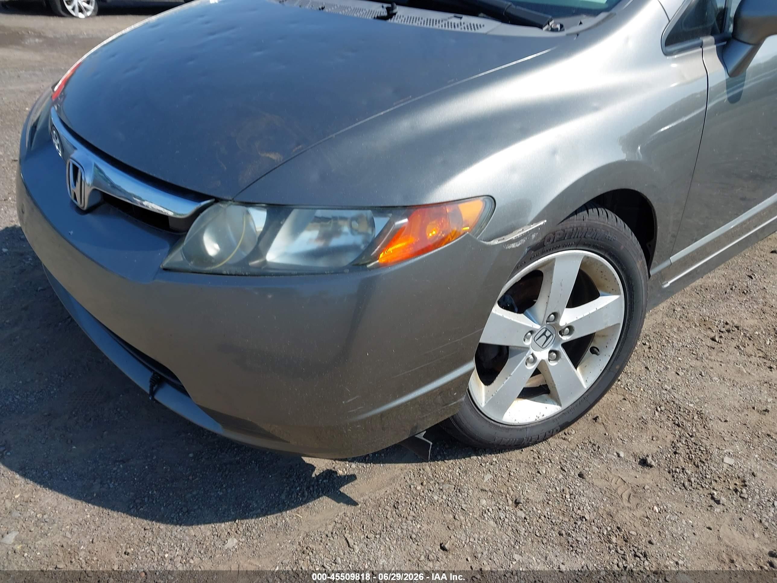 2006 Honda Civic Ex Серый vin: 1HGFA168X6L124263
