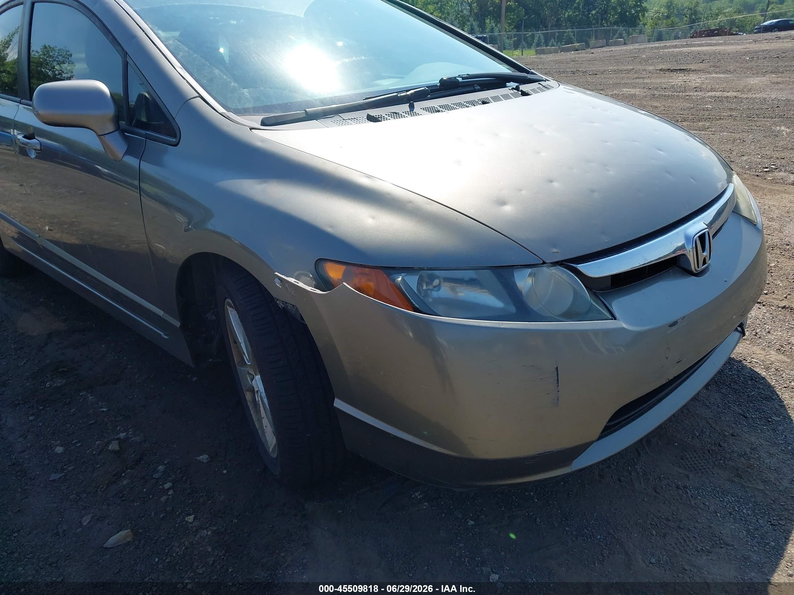 2006 Honda Civic Ex Серый vin: 1HGFA168X6L124263
