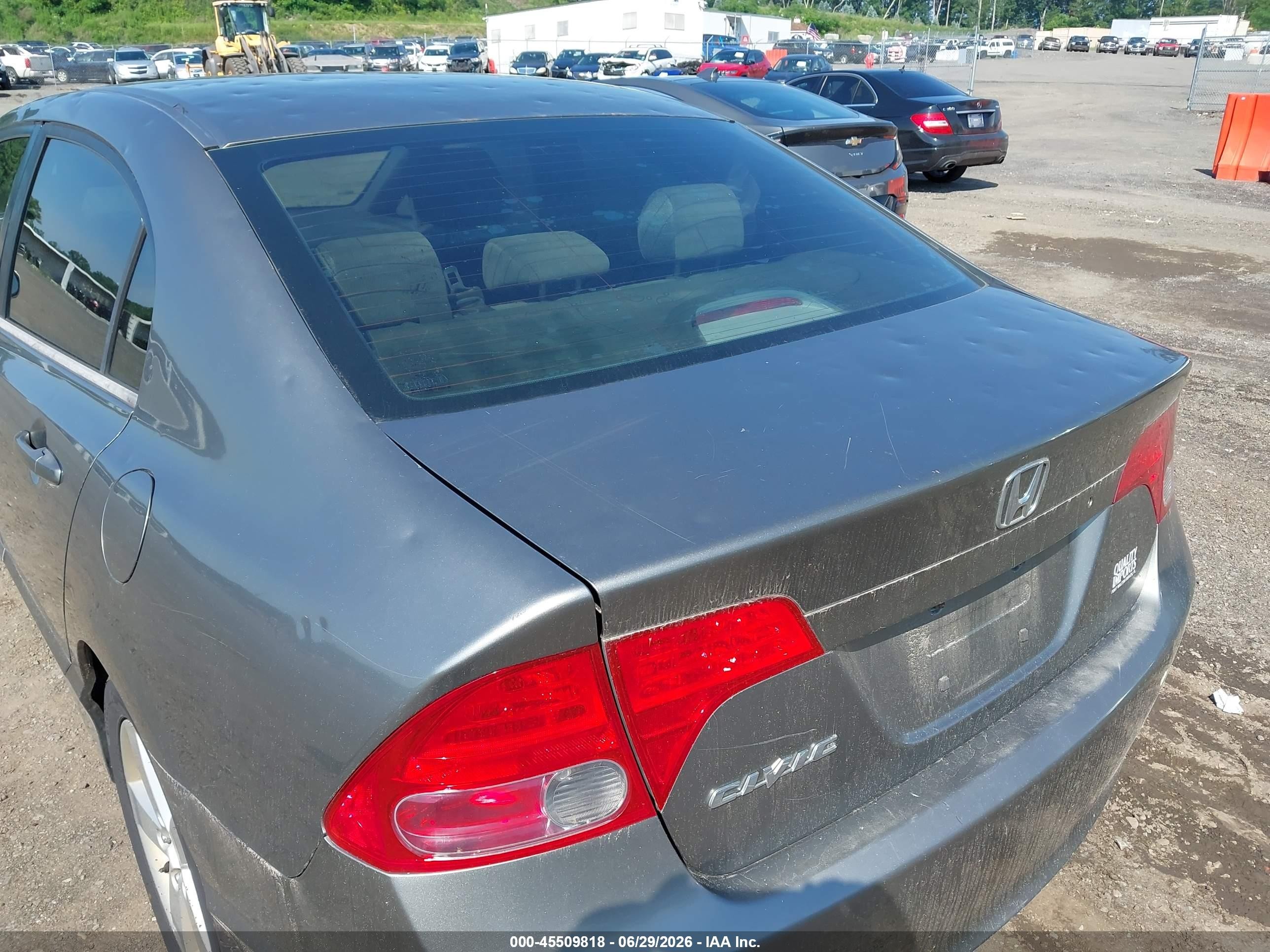 2006 Honda Civic Ex Серый vin: 1HGFA168X6L124263