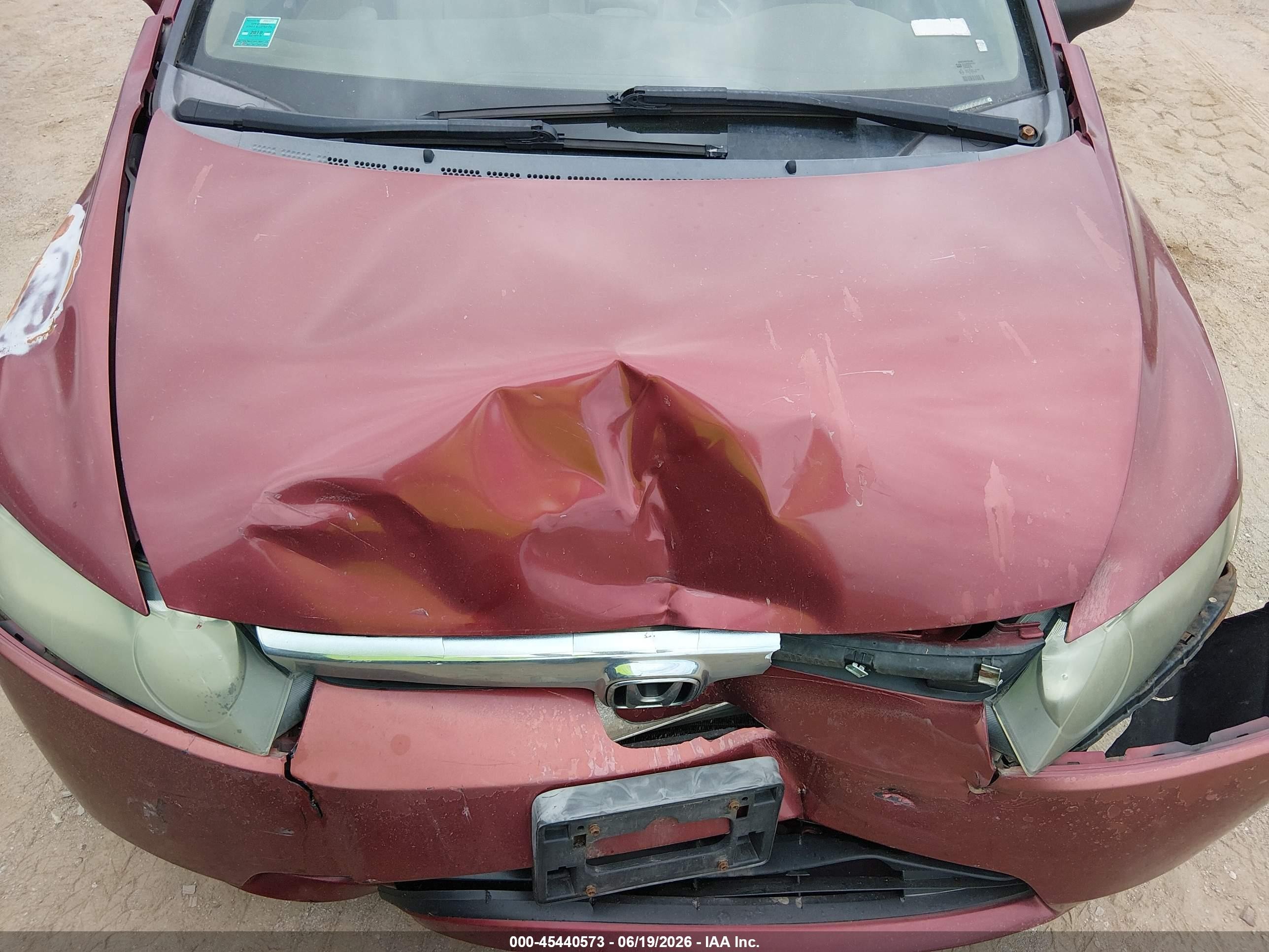 2006 Honda Civic Ex Red vin: 1HGFA168X6L128023