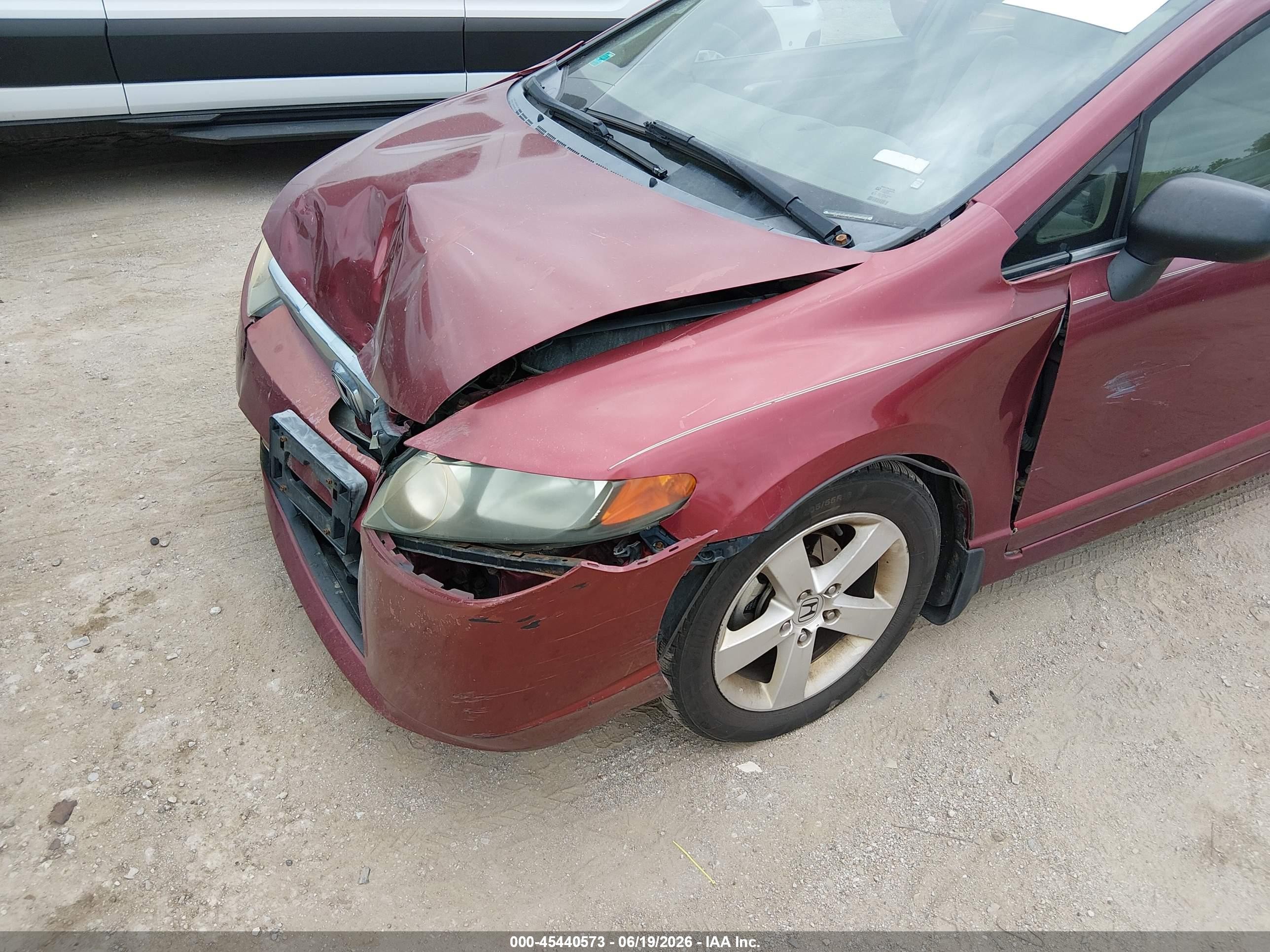 2006 Honda Civic Ex Red vin: 1HGFA168X6L128023