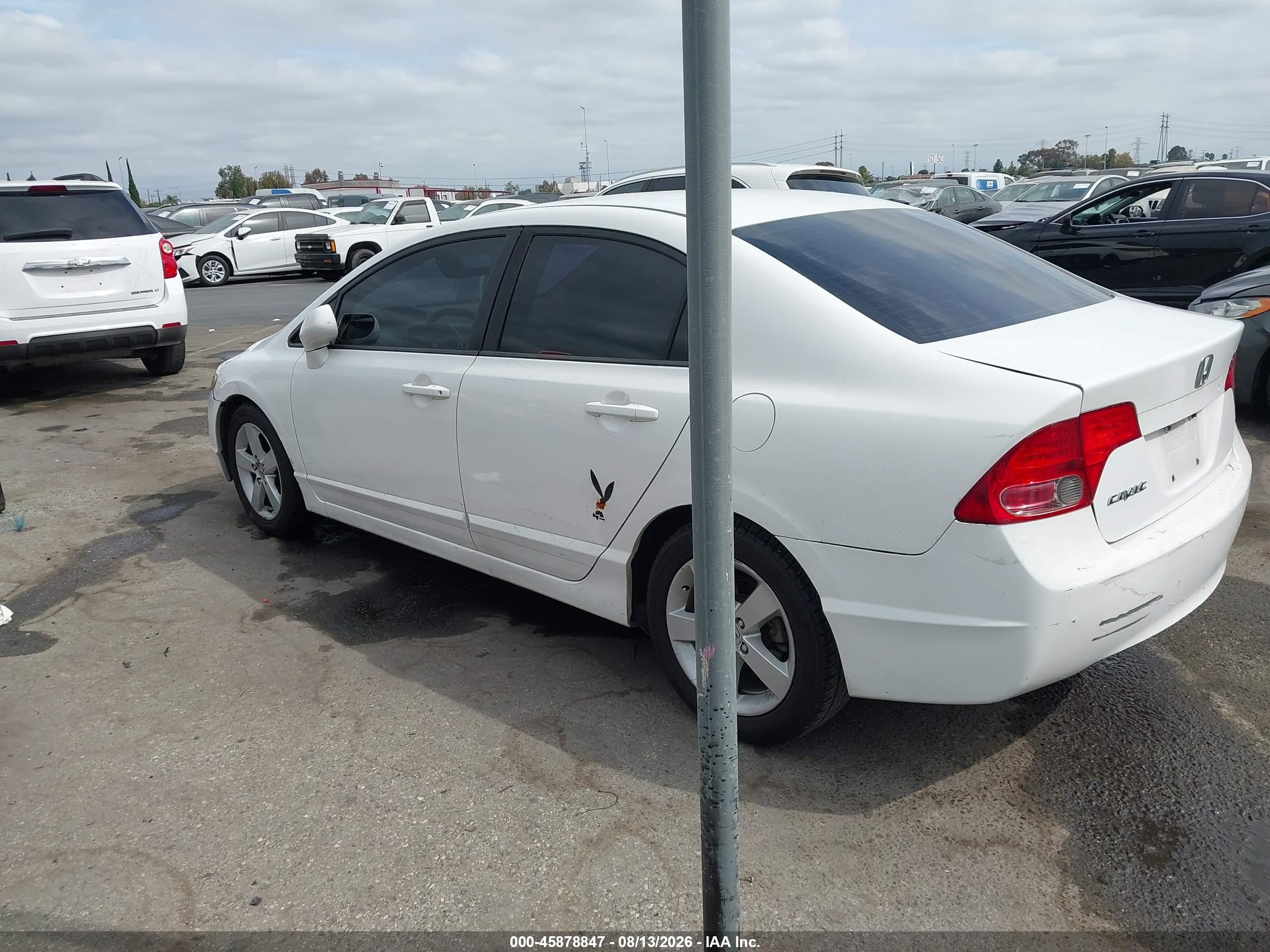 2006 Honda Civic Ex White vin: 1HGFA168X6L140978
