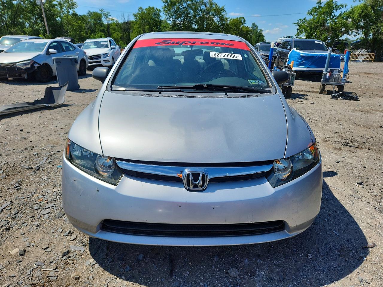 2007 Honda Civic Ex Silver vin: 1HGFA168X7L009292